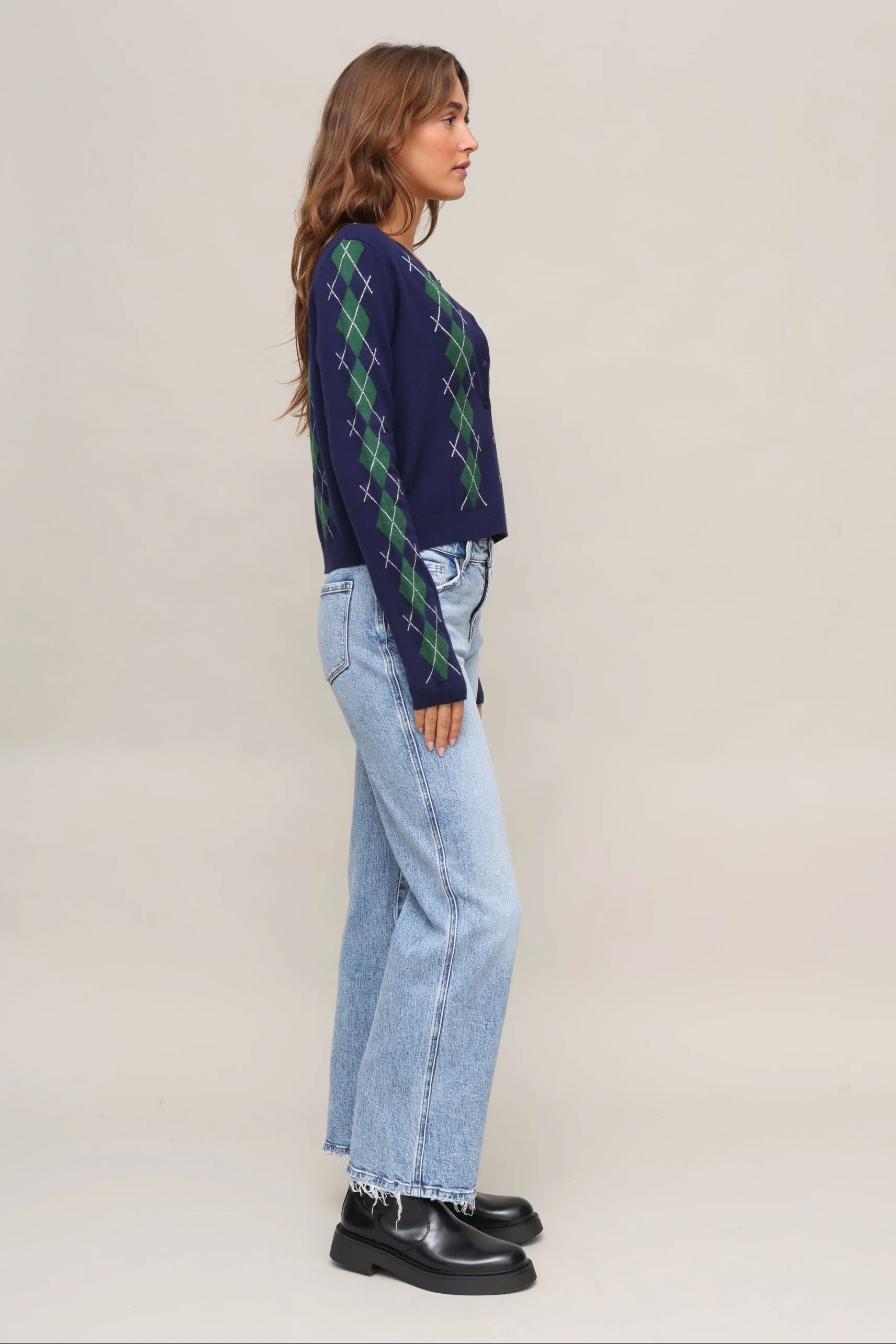 Ainsley Argyle Cardigan - Image 16
