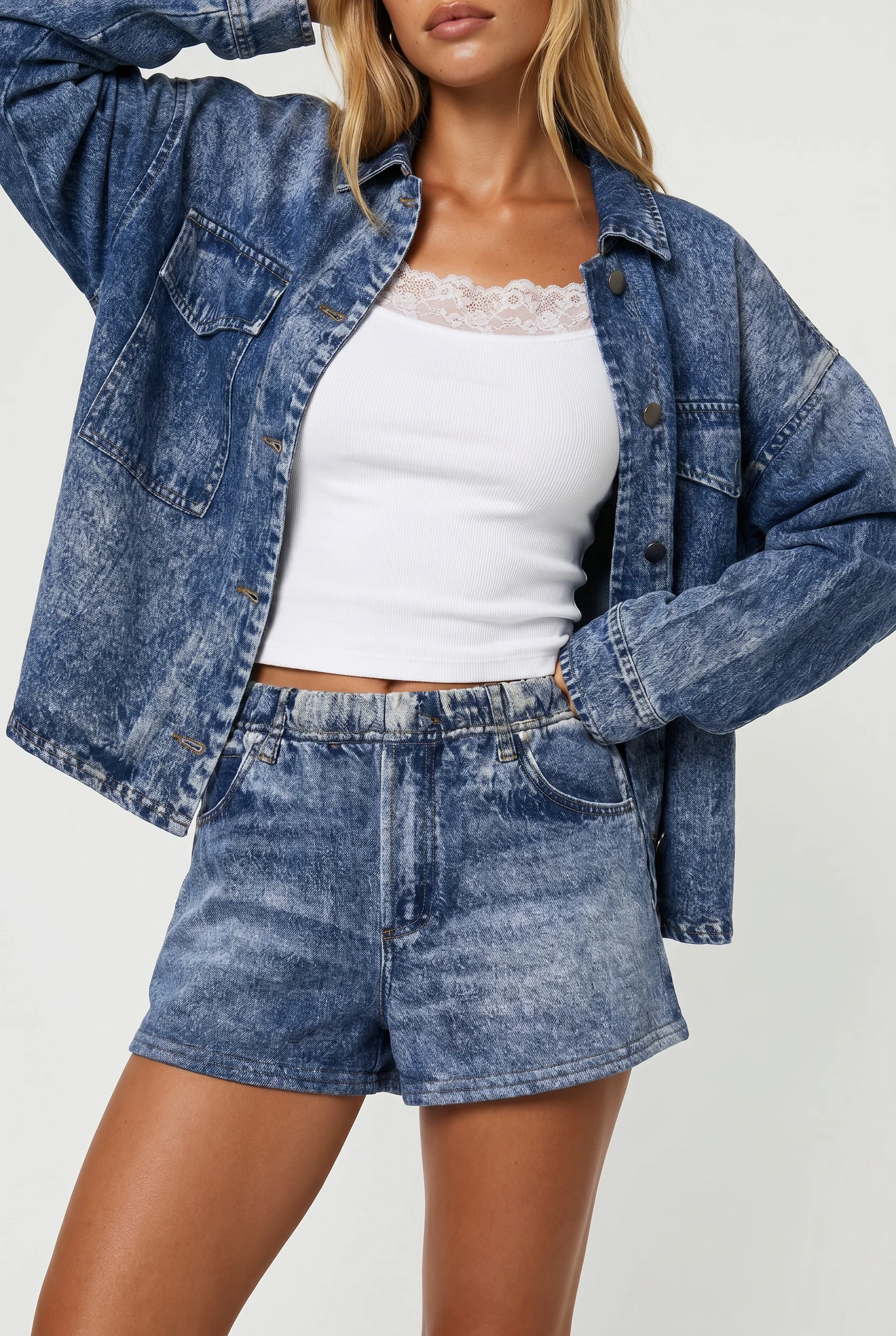 Arcadia Printed Denim Jacket - Image 2