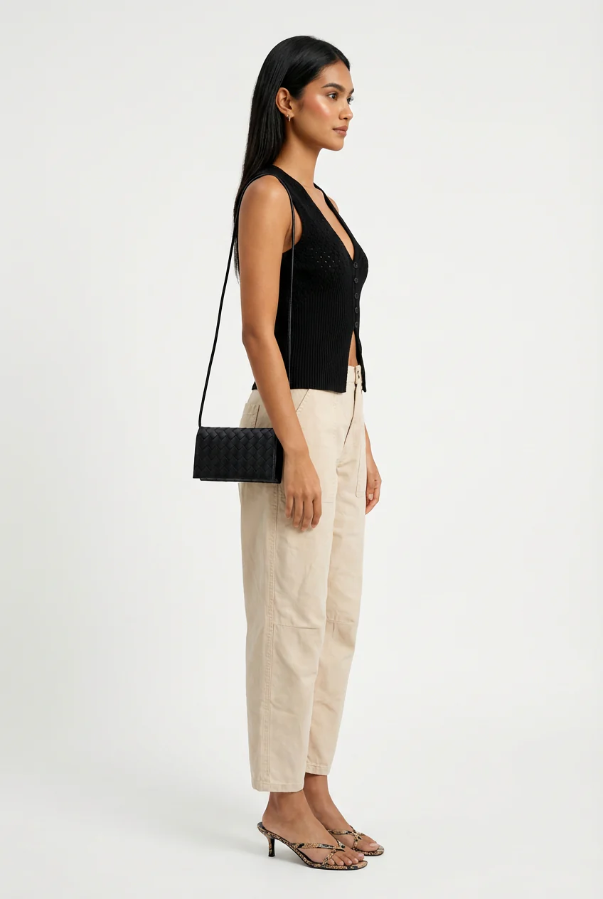 Blair V Neck Sweater Tank - Image 3