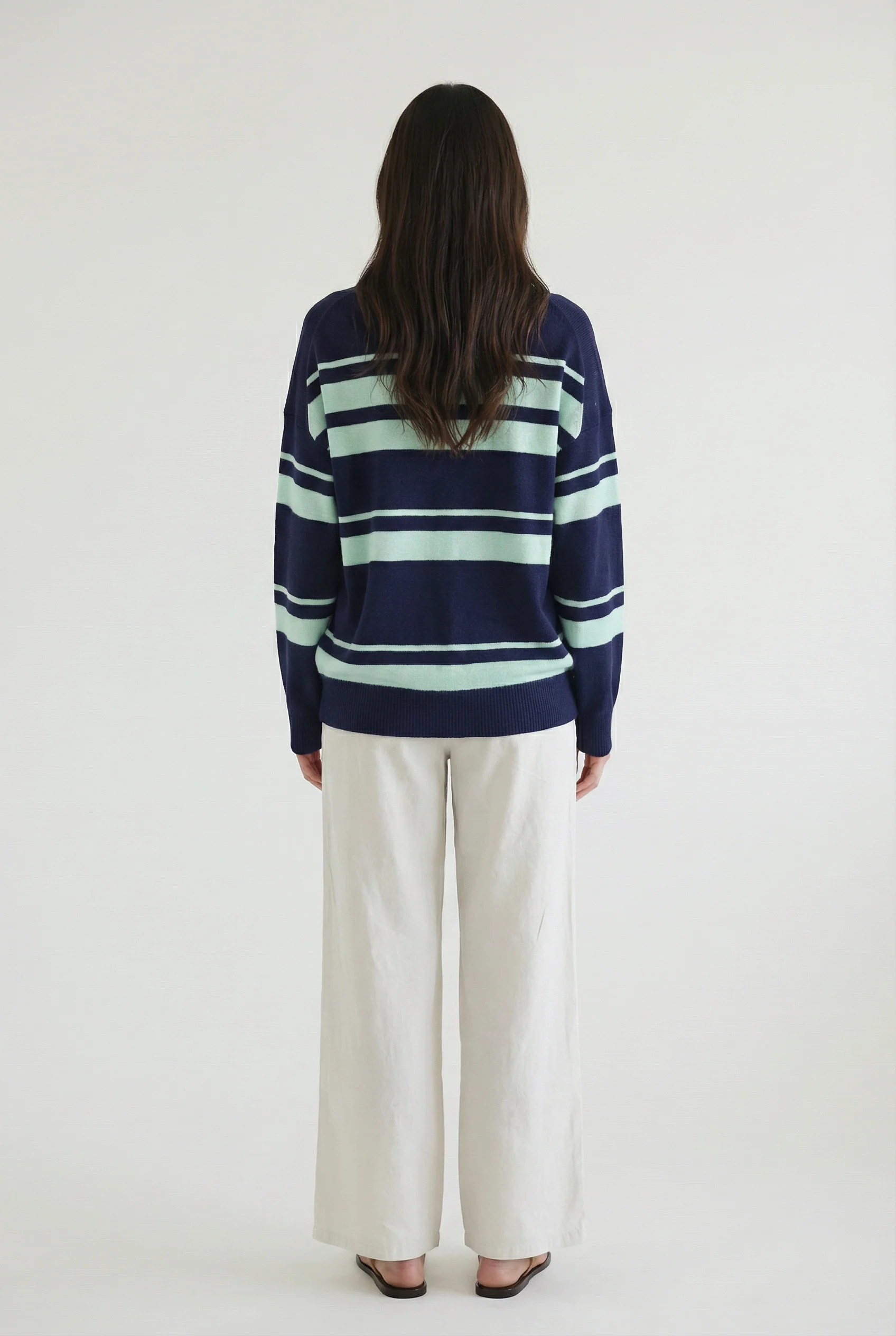 Bond St Stripe Polo Sweater - Image 8