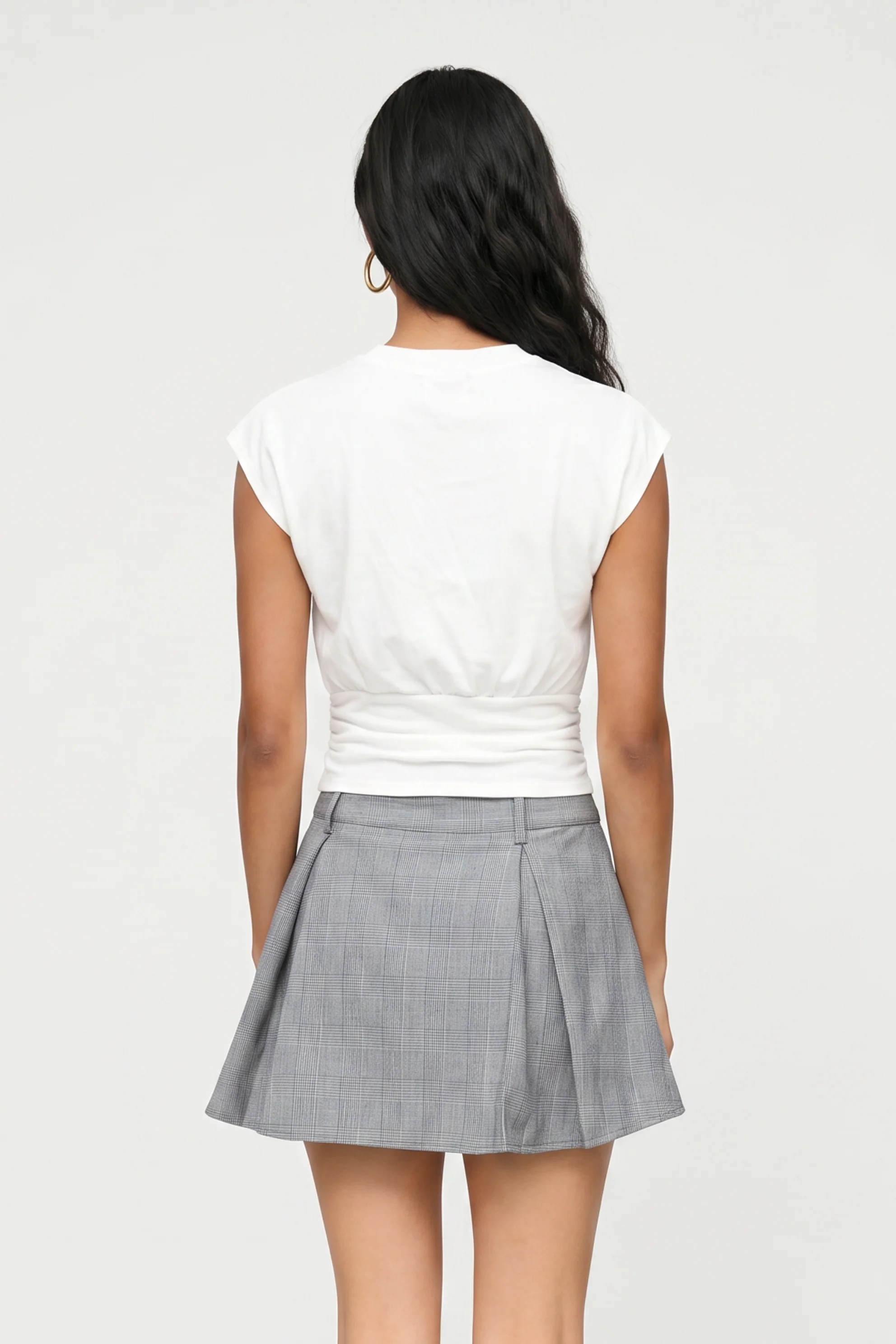 Britney Pleated Plaid Skirt - Image 8