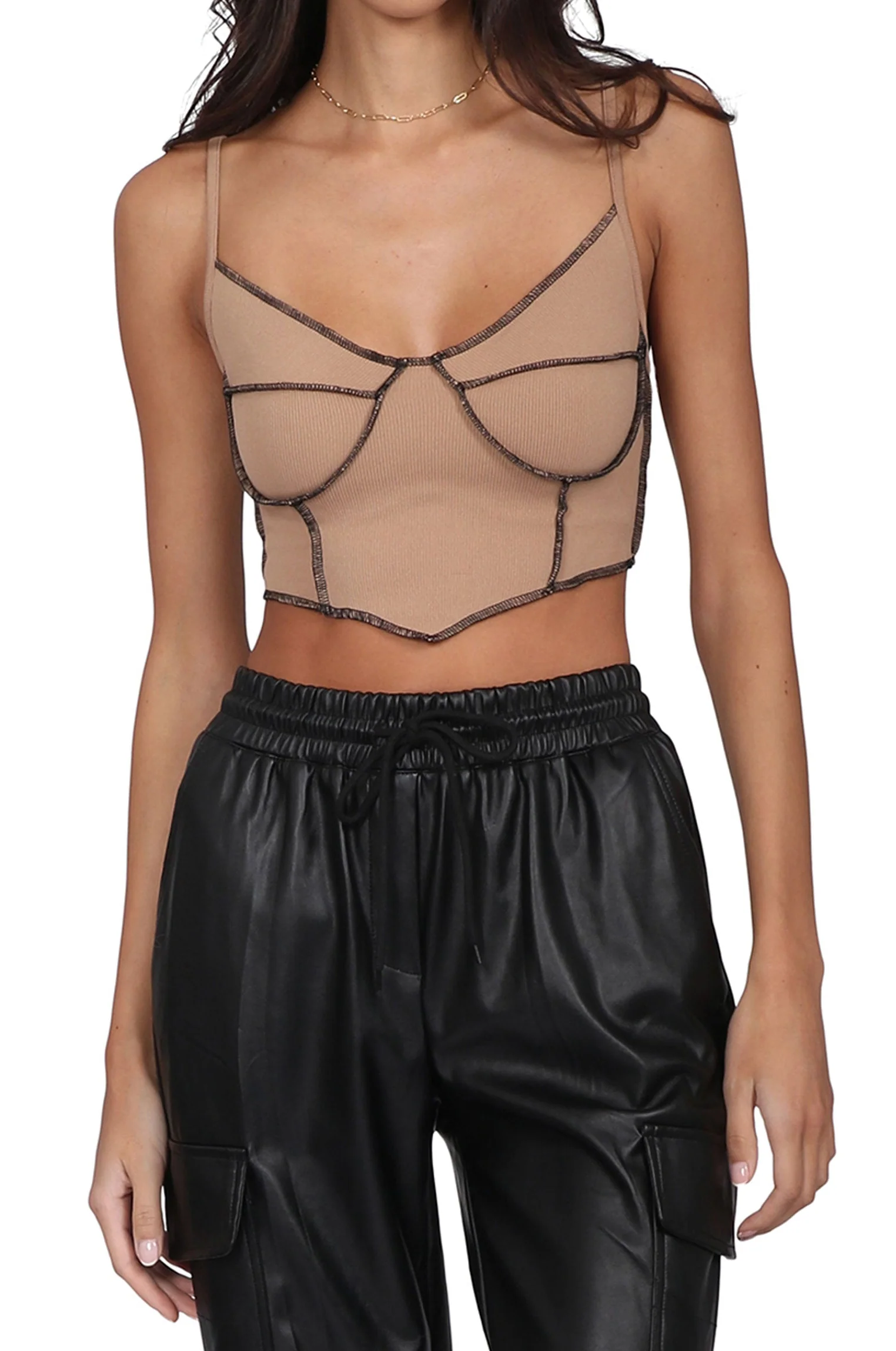Contrast Handkerchief Top - Image 2