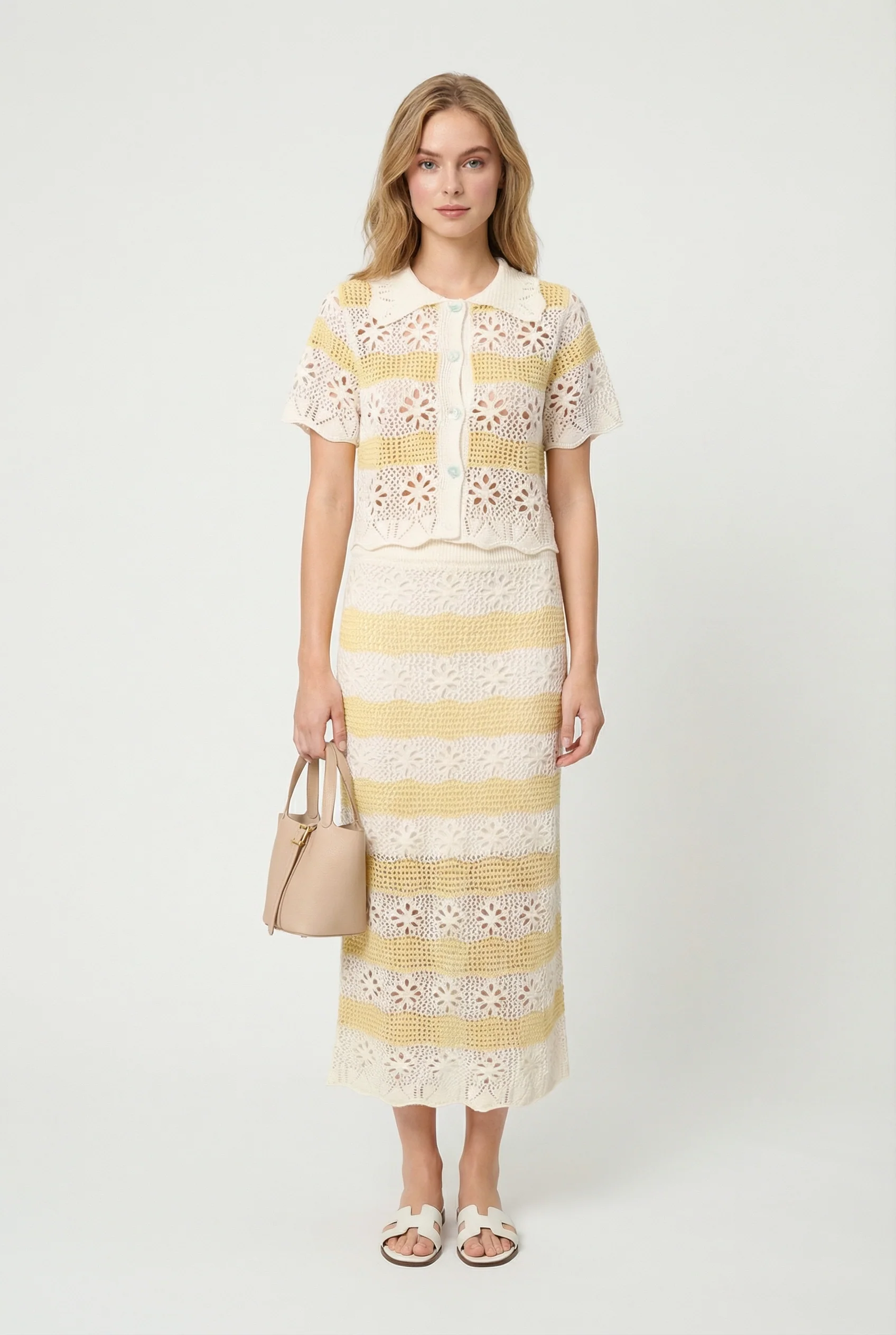 Daisy Baby Crochet Knit Skirt - Image 3