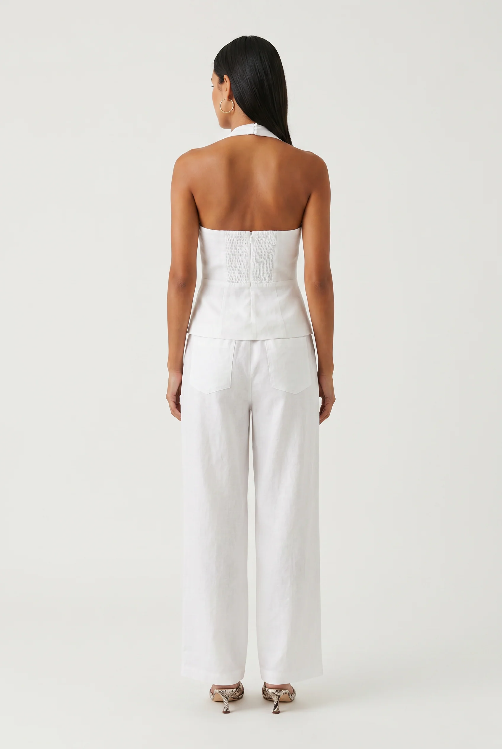 Dune Road Linen Halter Top - Image 4