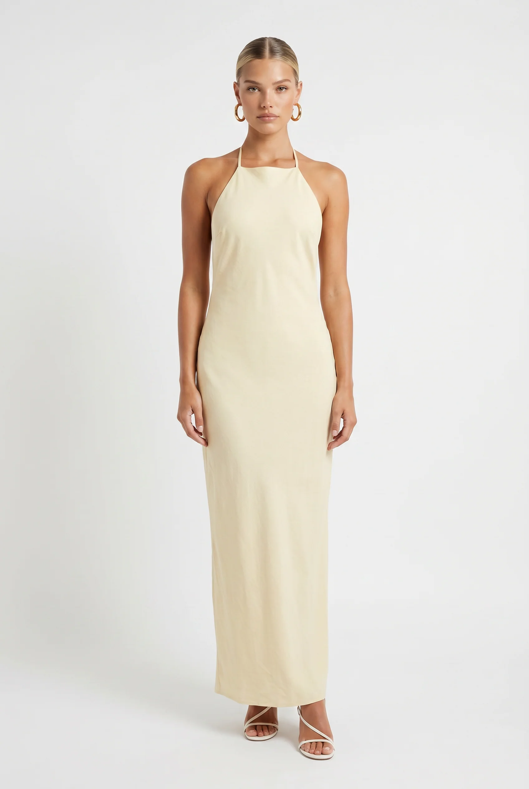 Elsie Maxi Halter Dress