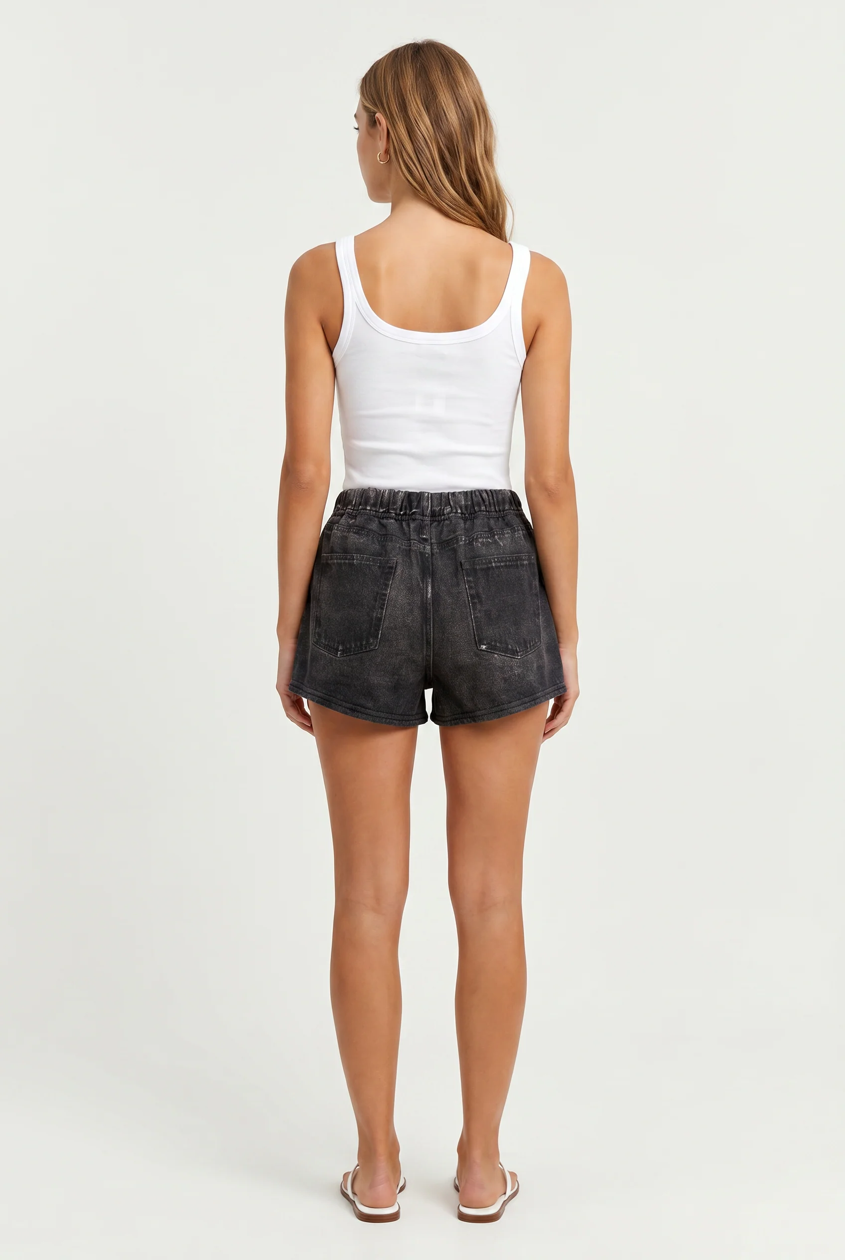 Encino Printed Denim Short - Image 8