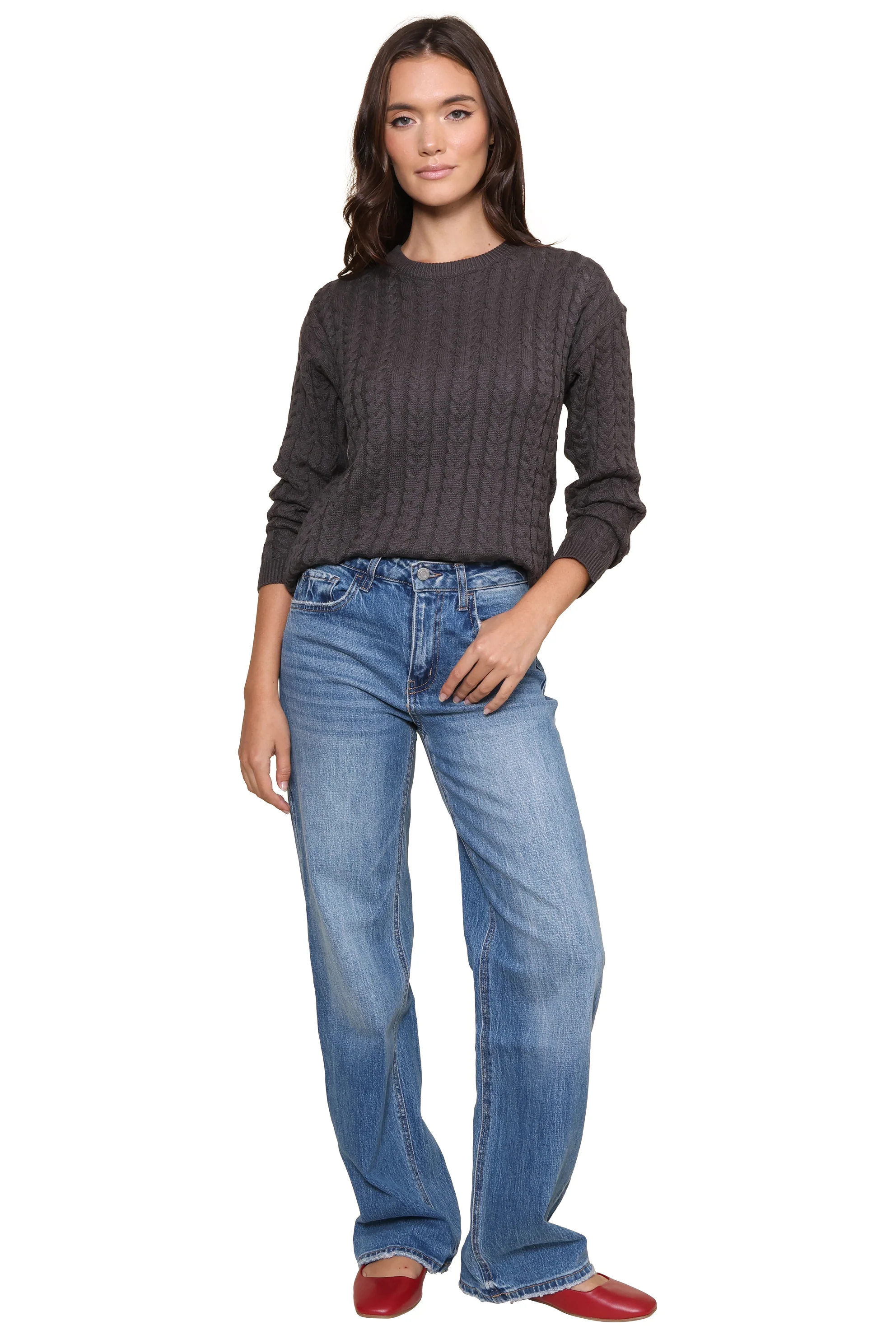 Harbor Cable Knit Sweater - Image 3