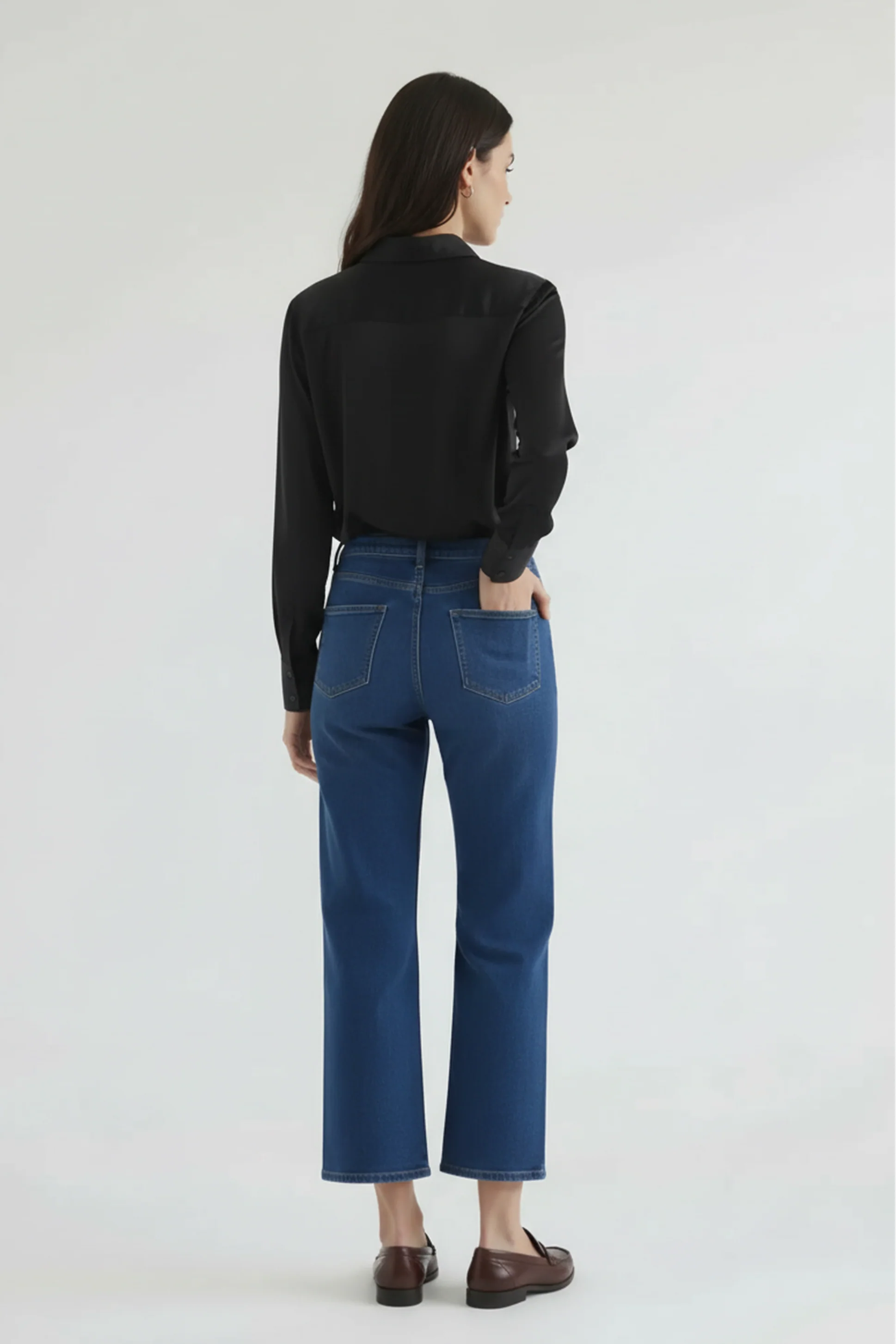 High Low Satin Shirt - Image 20