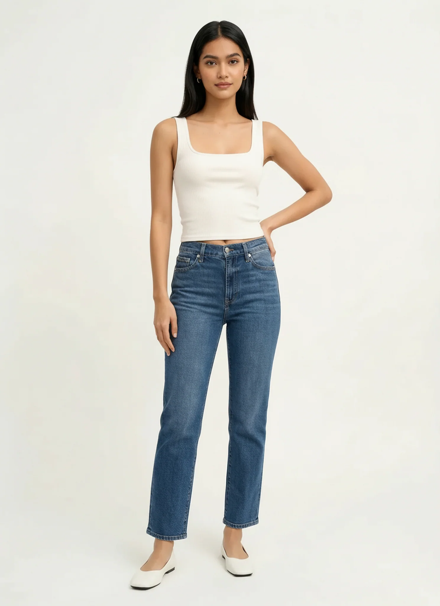 Kaitlyn Lux Rib Binded Tank - Image 2