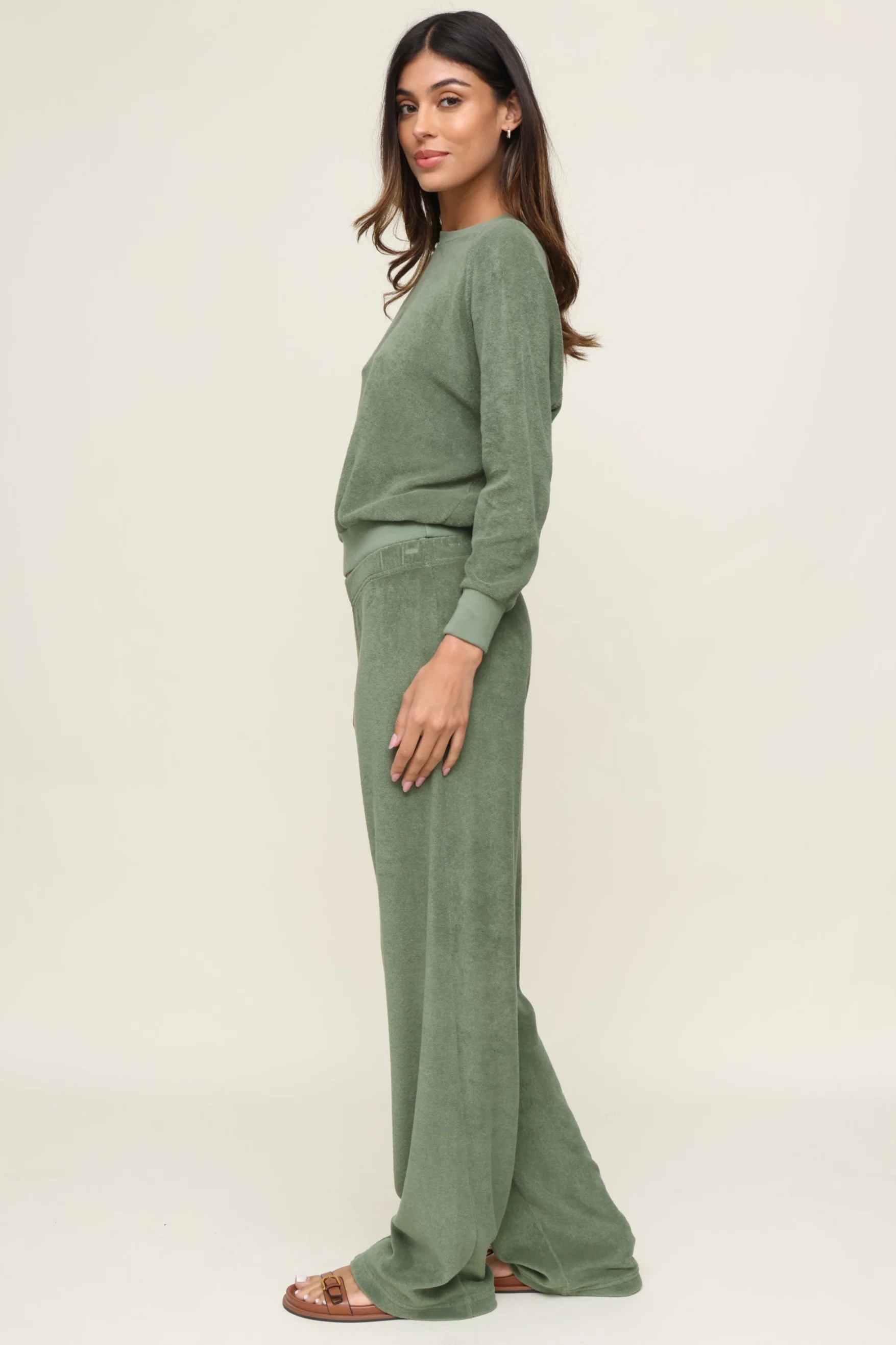 Katie Loop Terry Wide Leg - Image 6