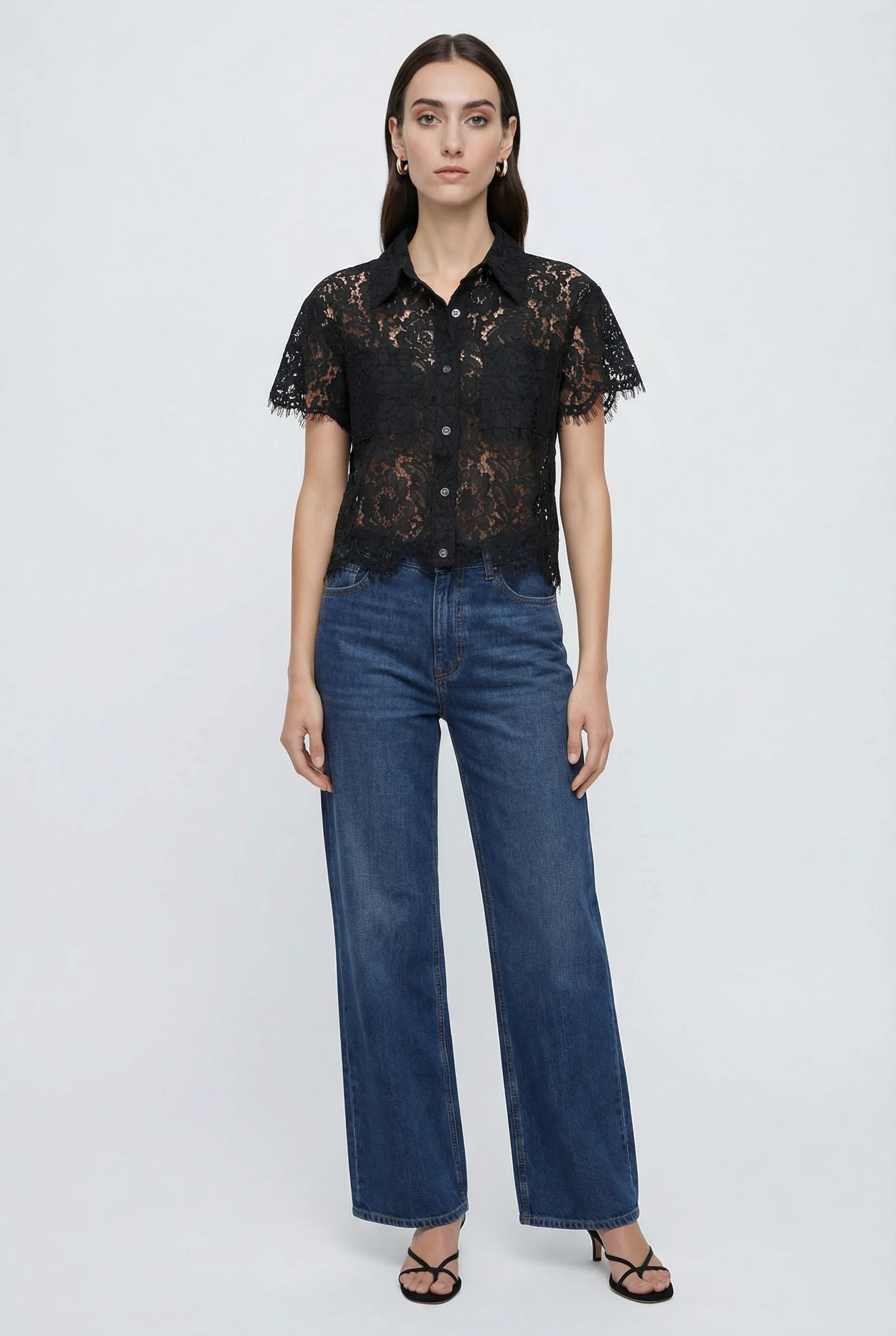 Lizzie Lace Short Sleeve Top - Image 10