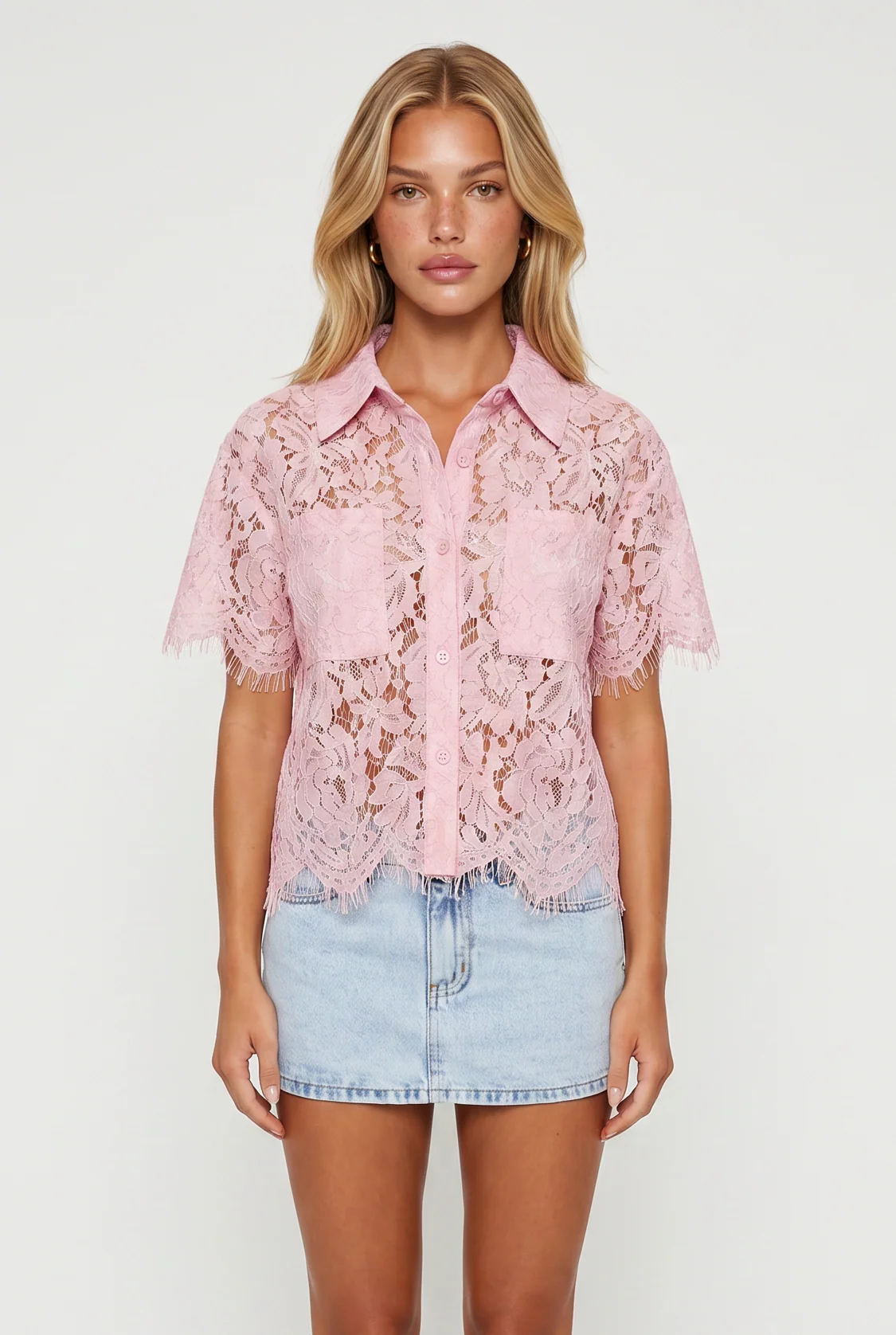 Lizzie Lace Short Sleeve Top - Image 5