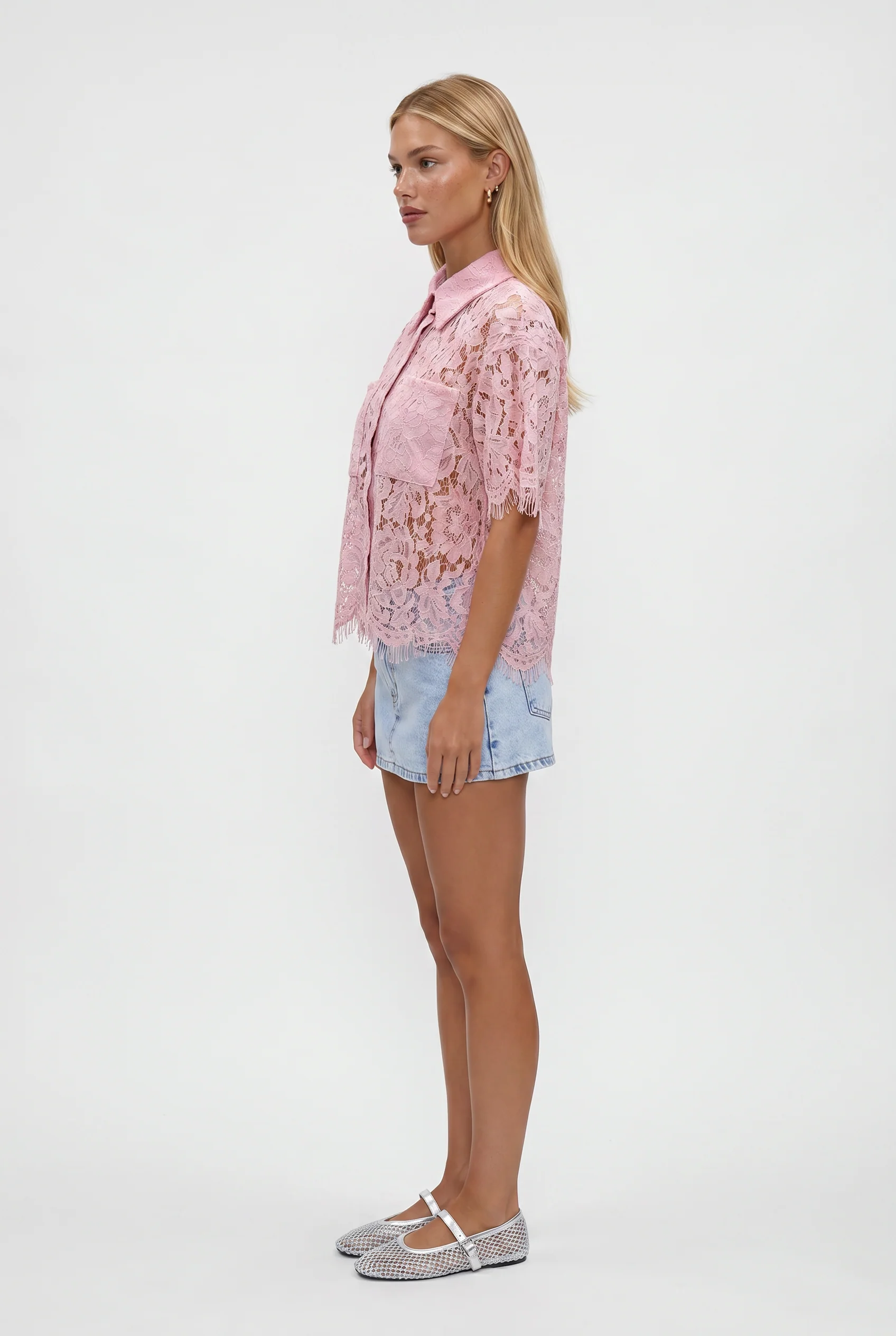 Lizzie Lace Short Sleeve Top - Image 7
