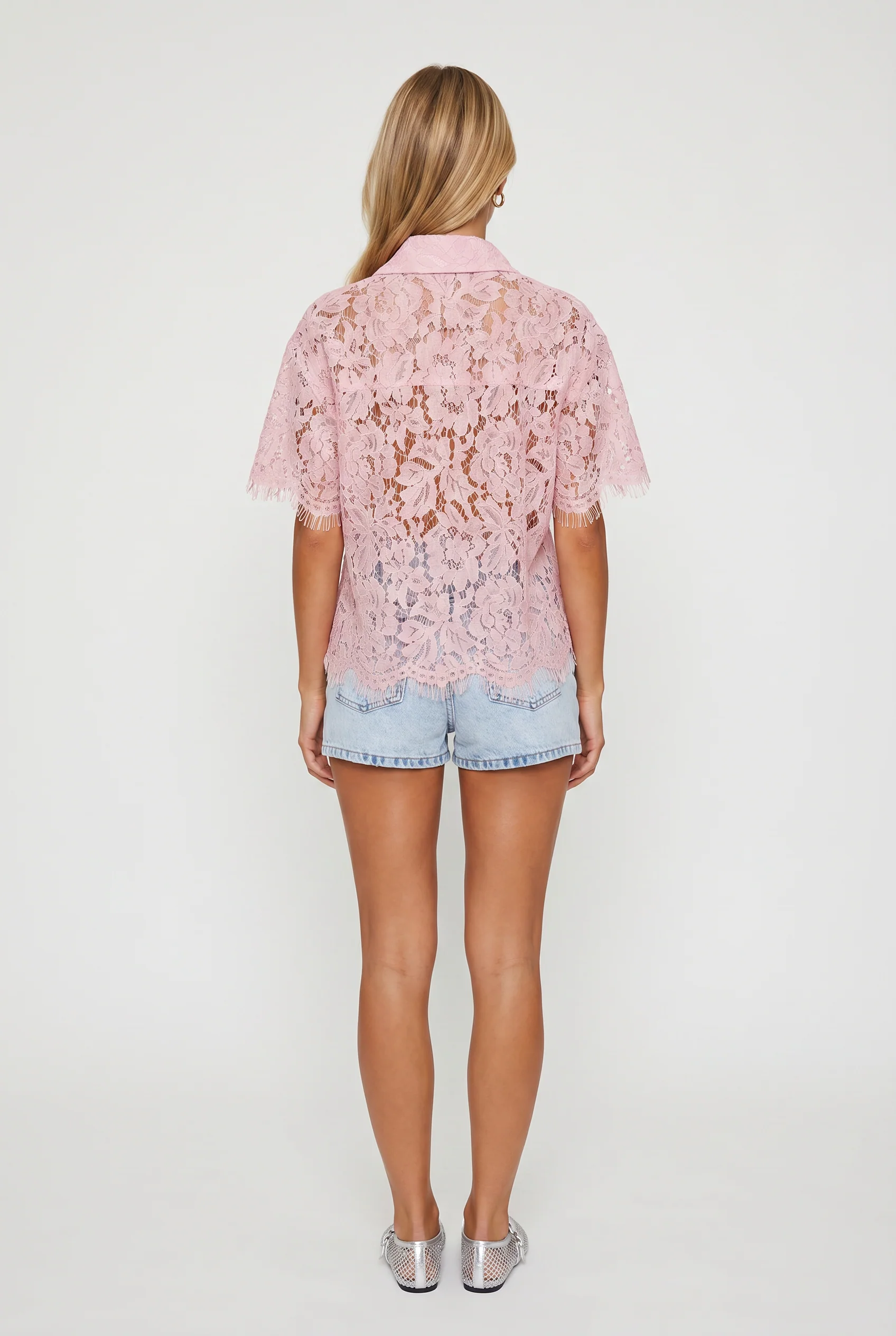 Lizzie Lace Short Sleeve Top - Image 8
