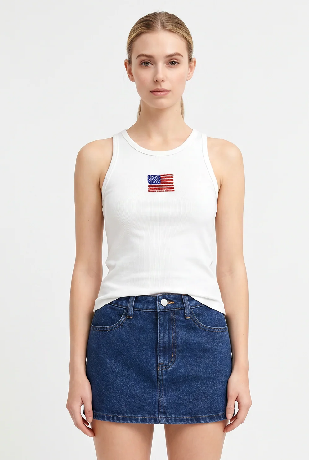 Liberty Beaded Rib Tank