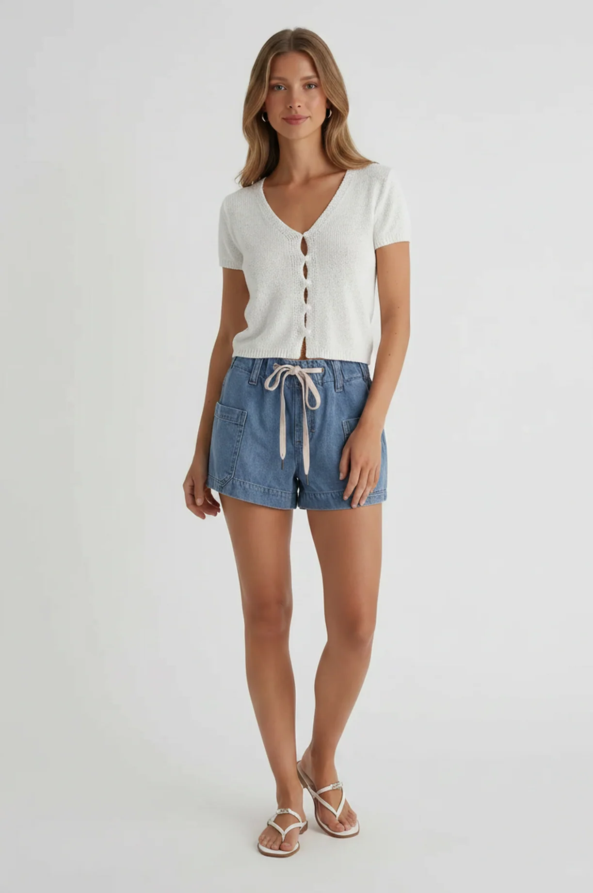 Loose Fit Tie Short - Image 2