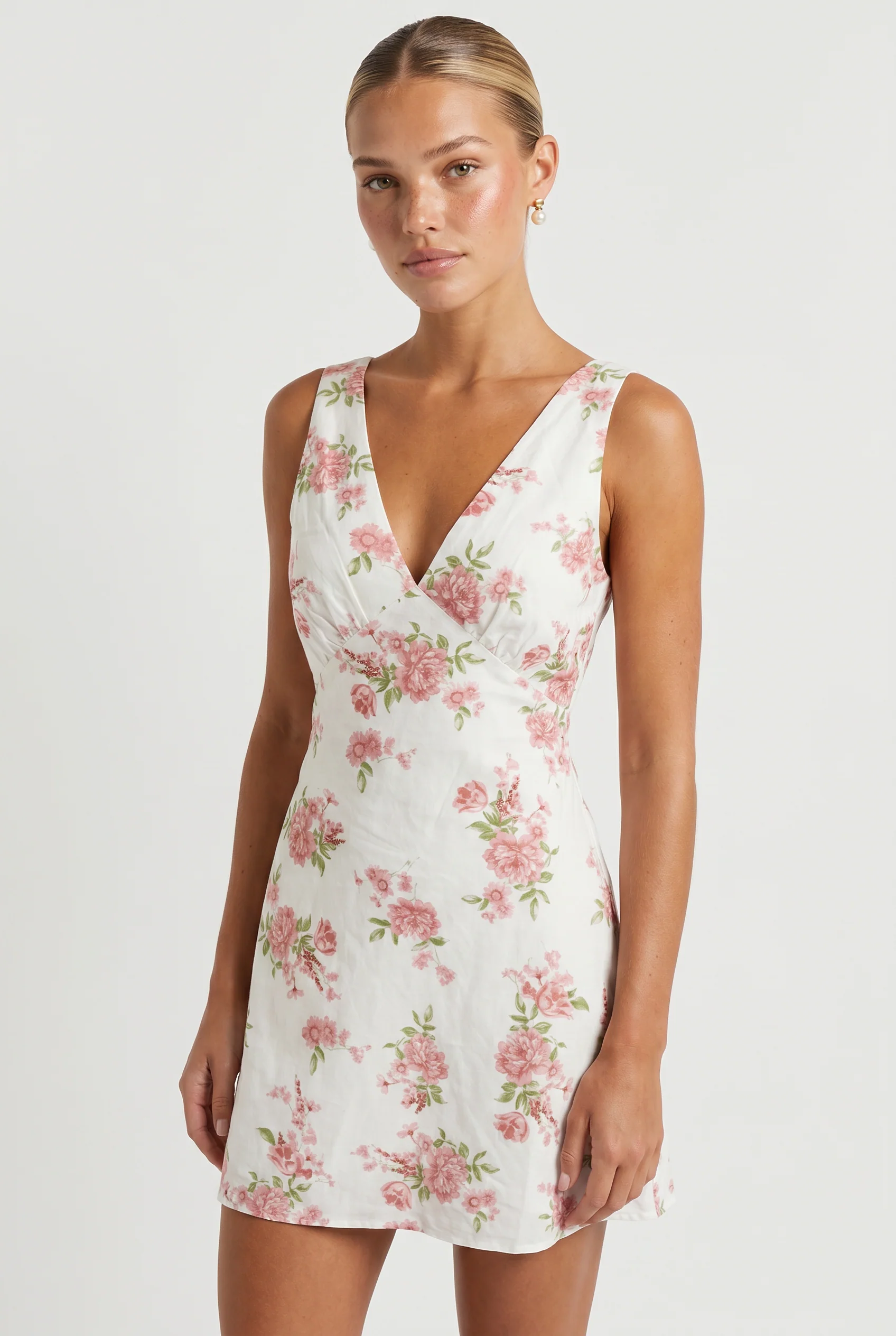 Lucy V Neck Dress - Image 2