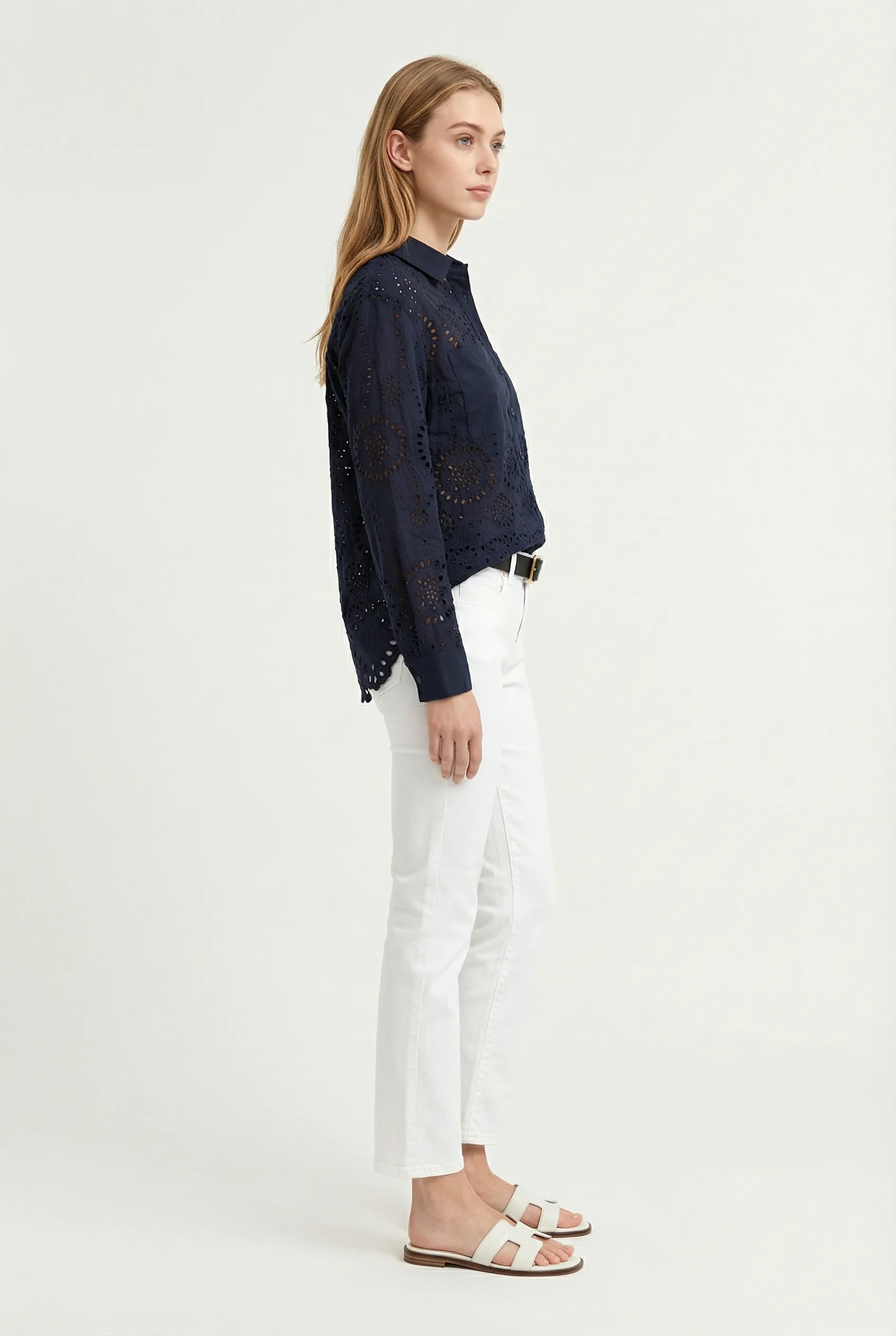 Luna Eyelet Button Down - Image 7