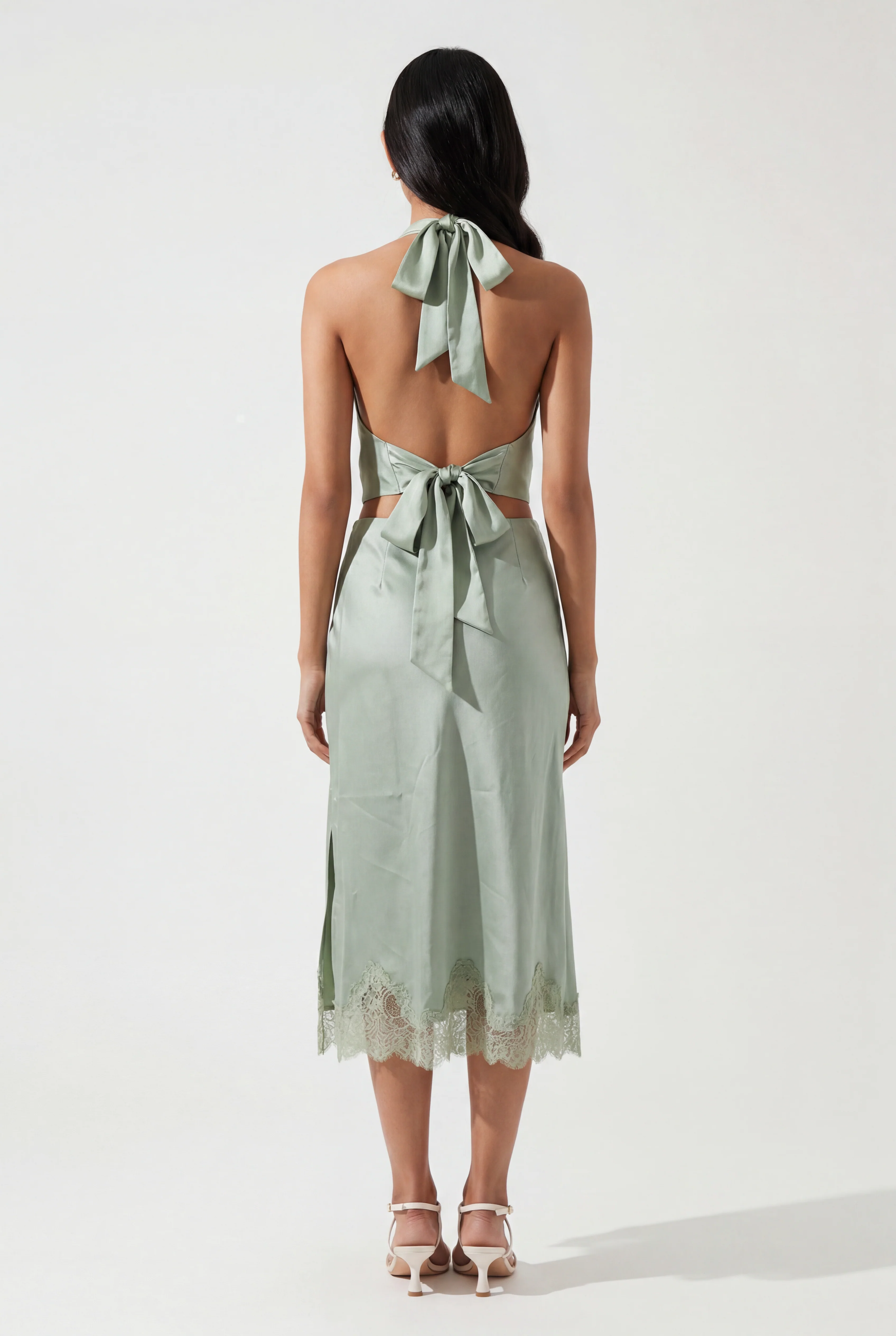 Luna Lace Trim Slip Skirt - Image 4
