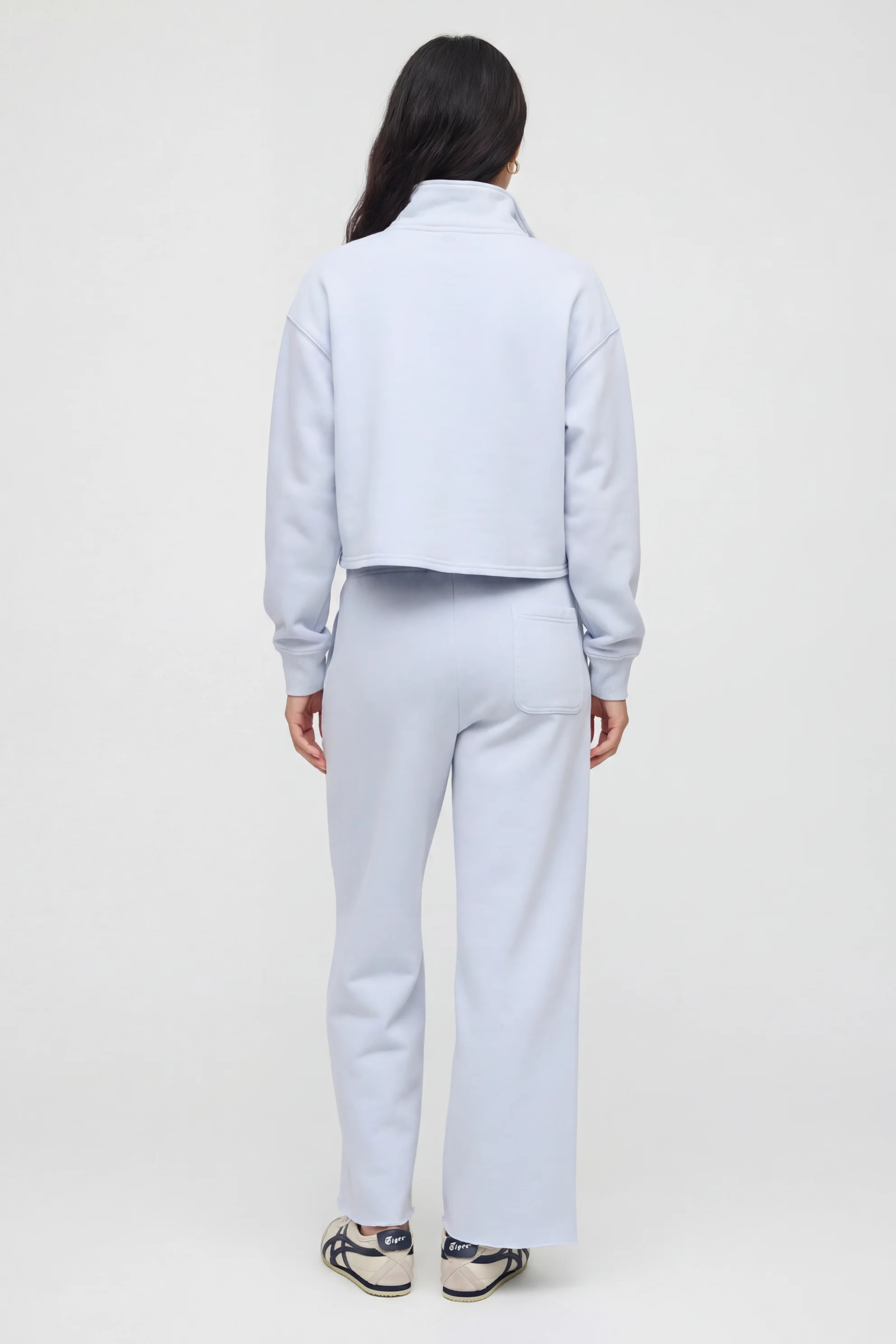 Luxe Raw Edge Zip Sweatshirt - Image 16