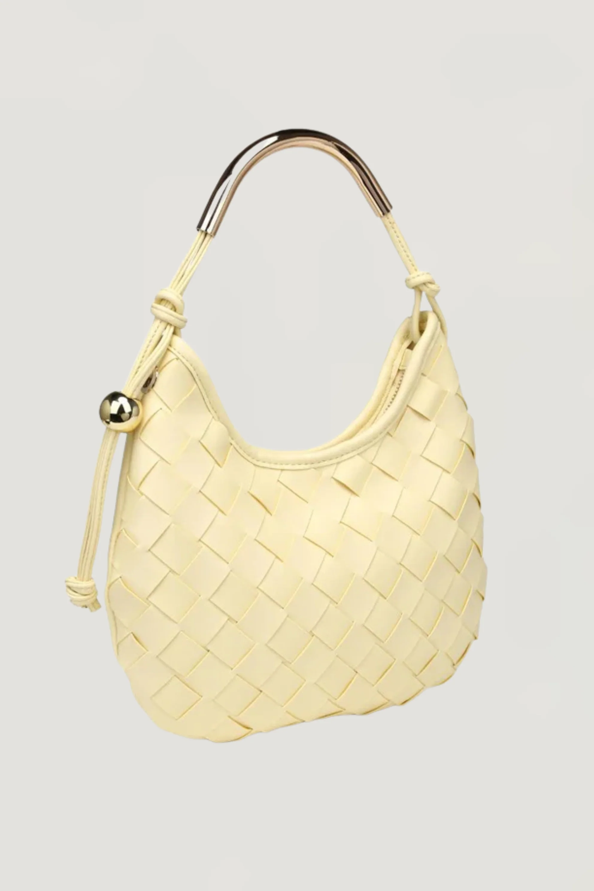 Lucia Metal Handle Shoulder Bag - Image 6