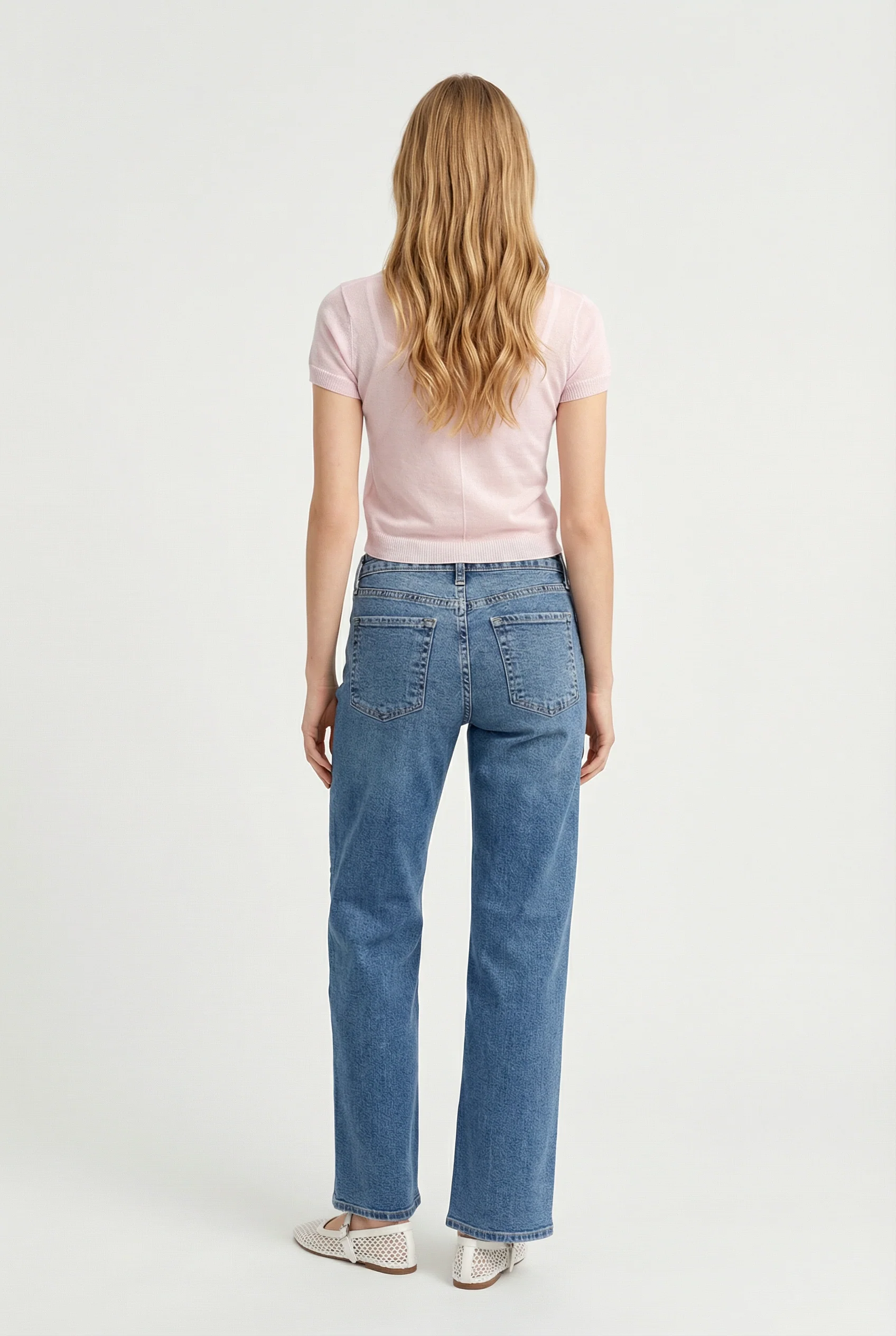 Mid Rise Slim Wide Leg - Image 4
