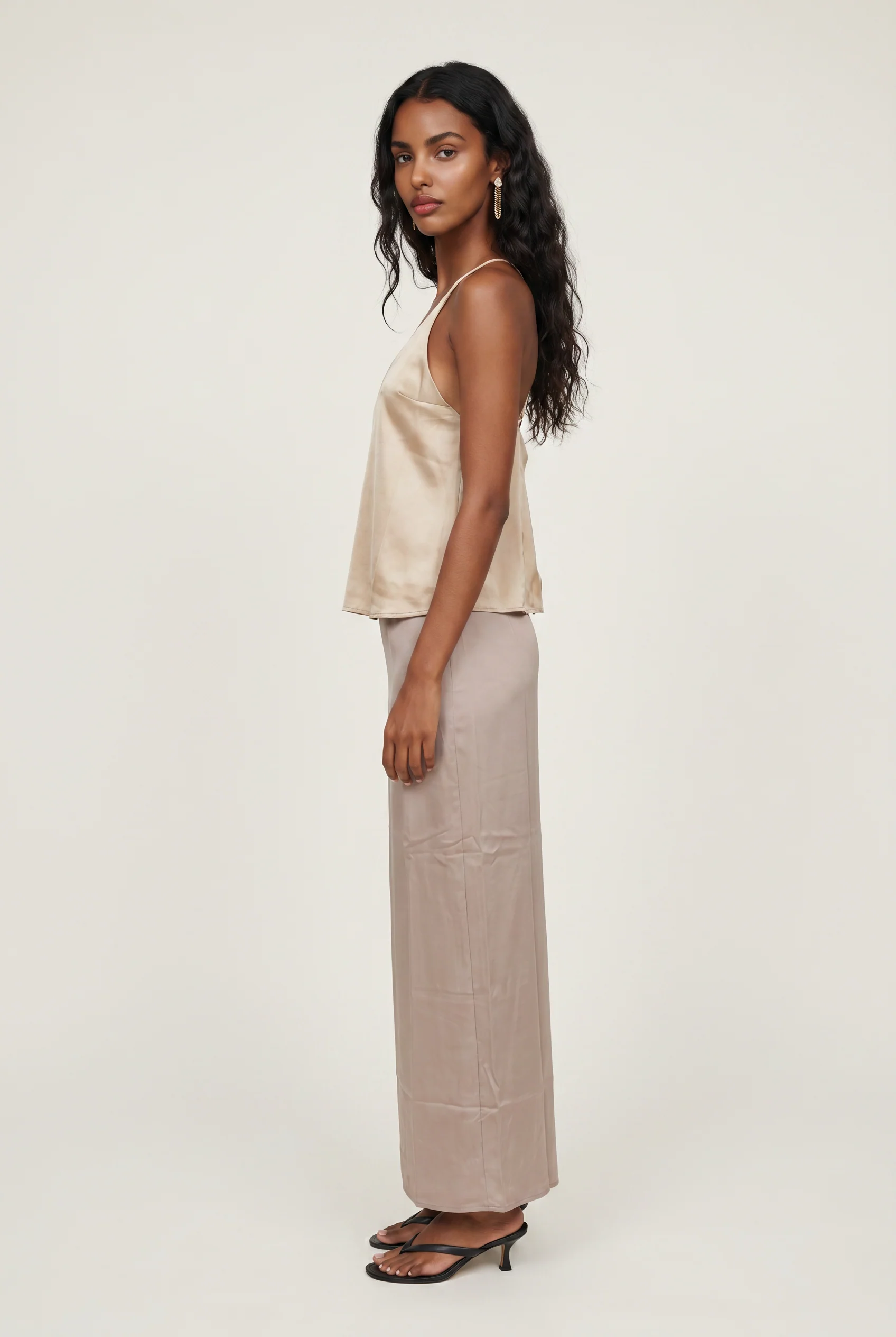 Modern Muse Satin Midi Skirt - Image 7