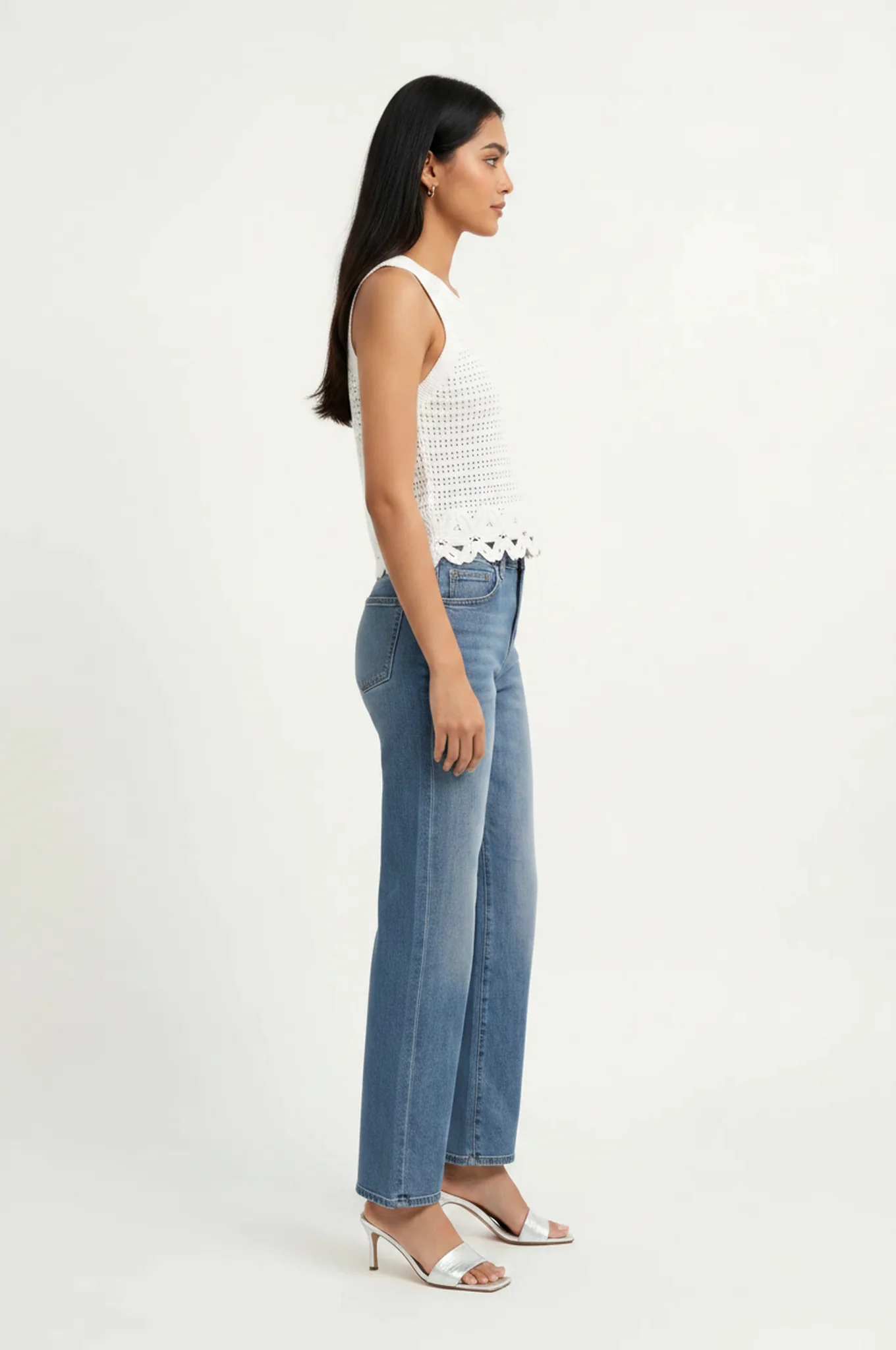 Nicole Open Stitch Sweatertank - Image 3