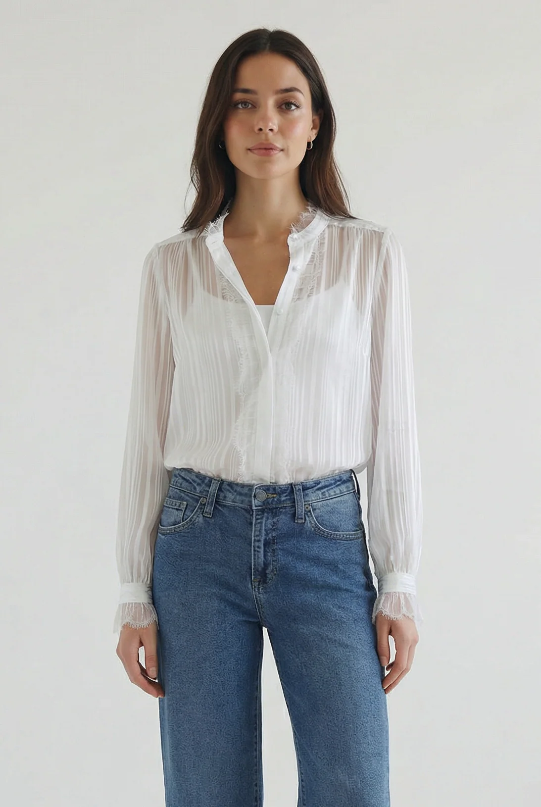 Pamela Satin Stripe Top