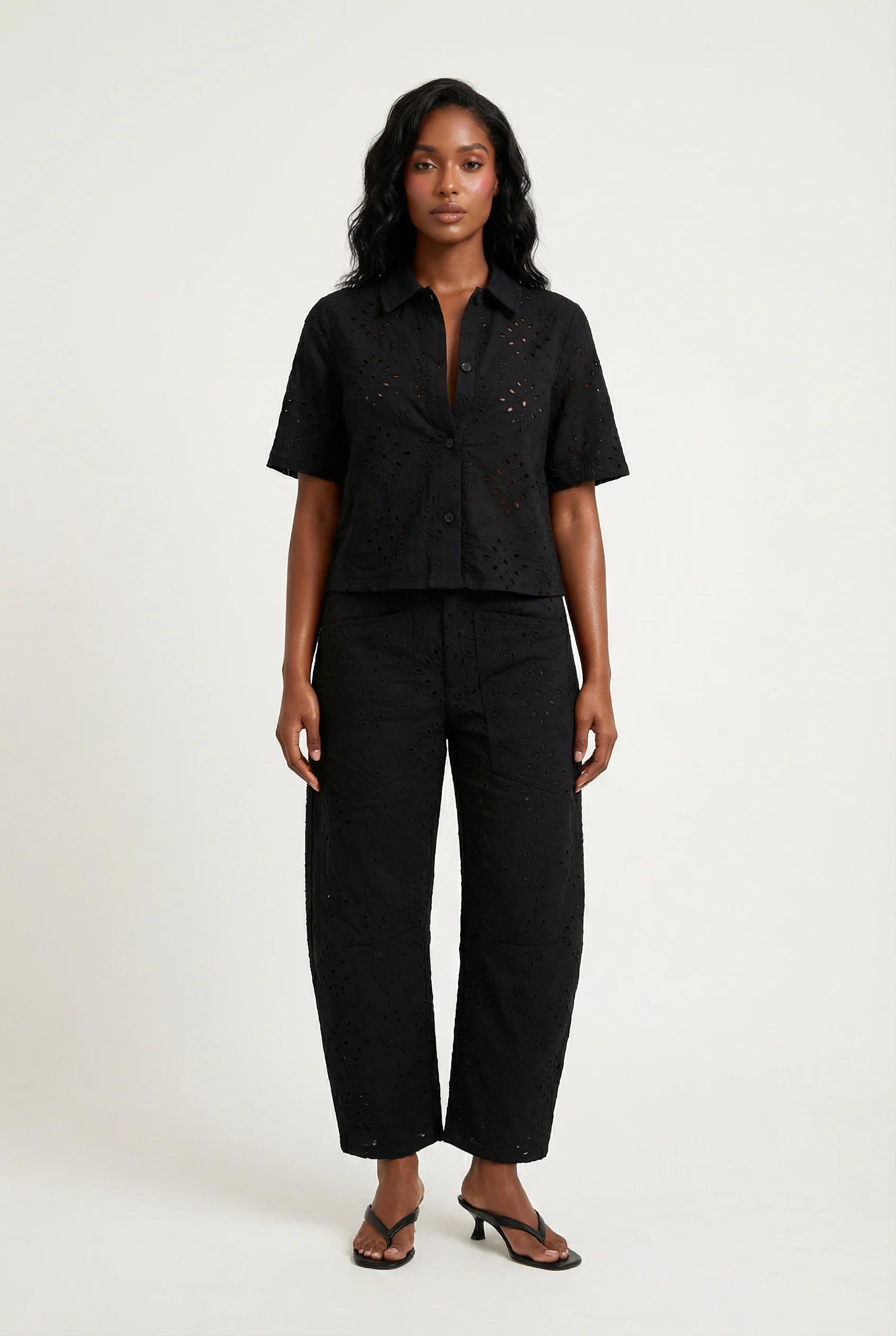 Paris Eyelet Barrel Pant - Image 6