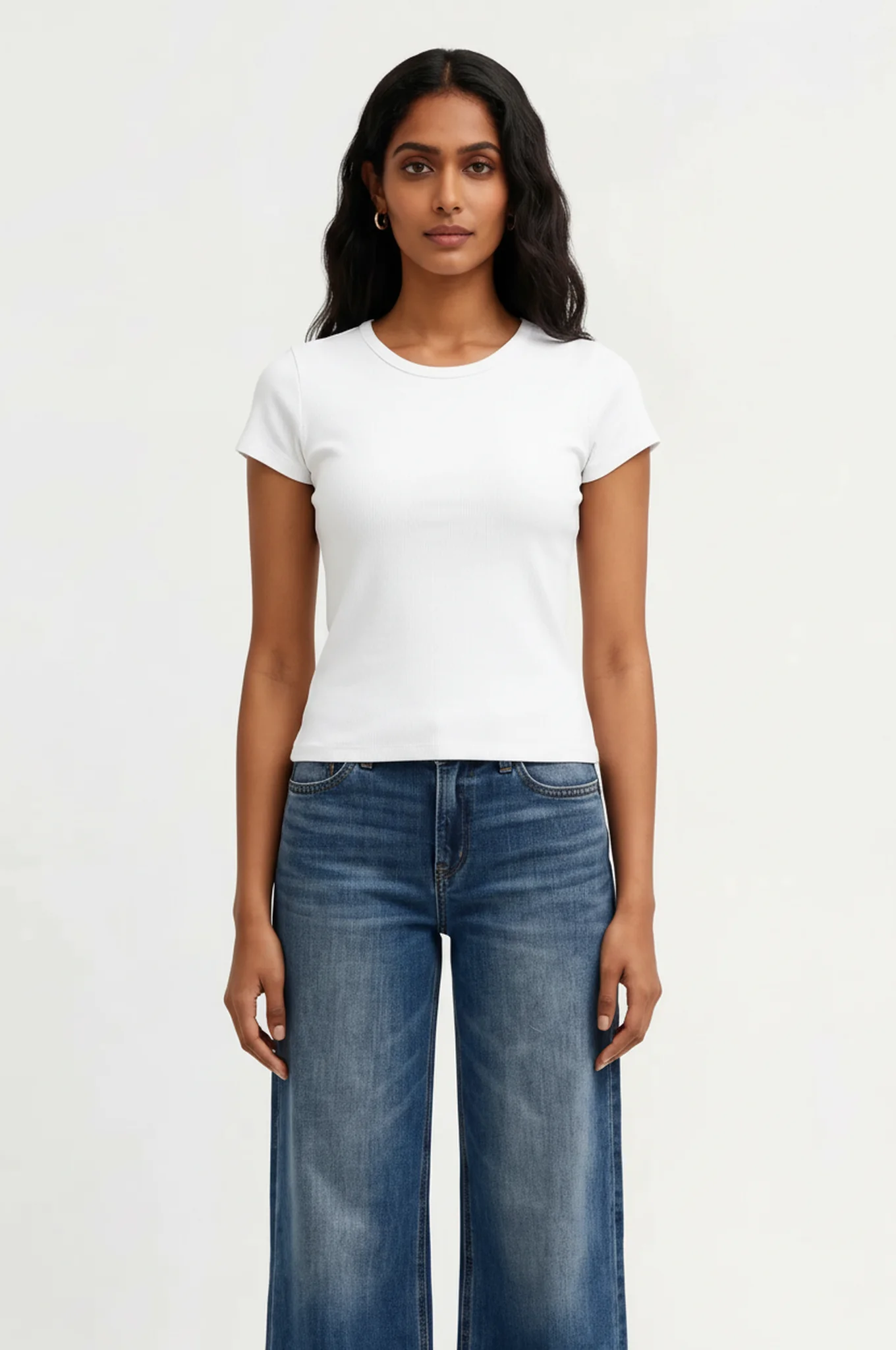 Ribbed Crewneck T-shirt