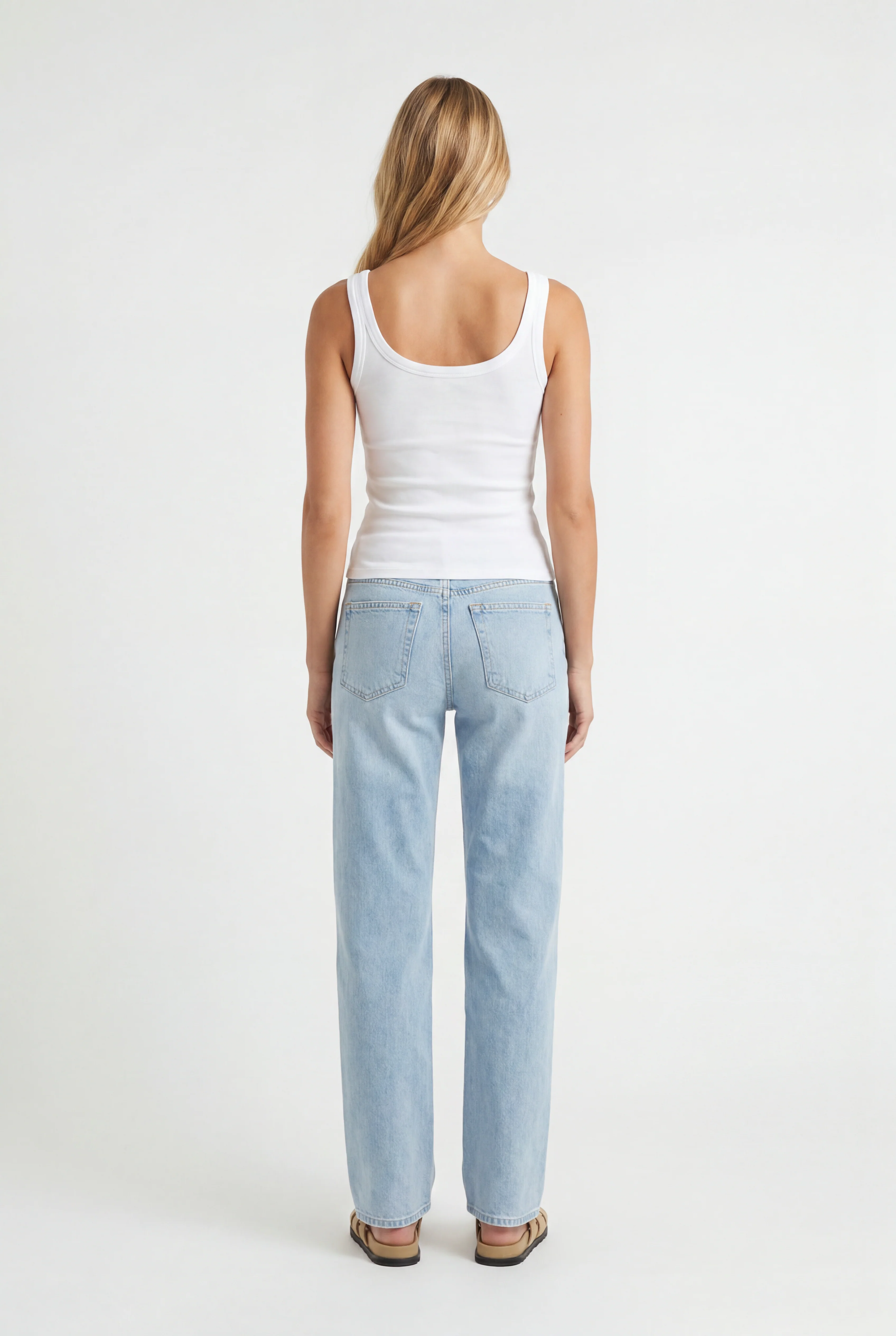 Ribbed Slim Scoop Neck Tank - Image 4