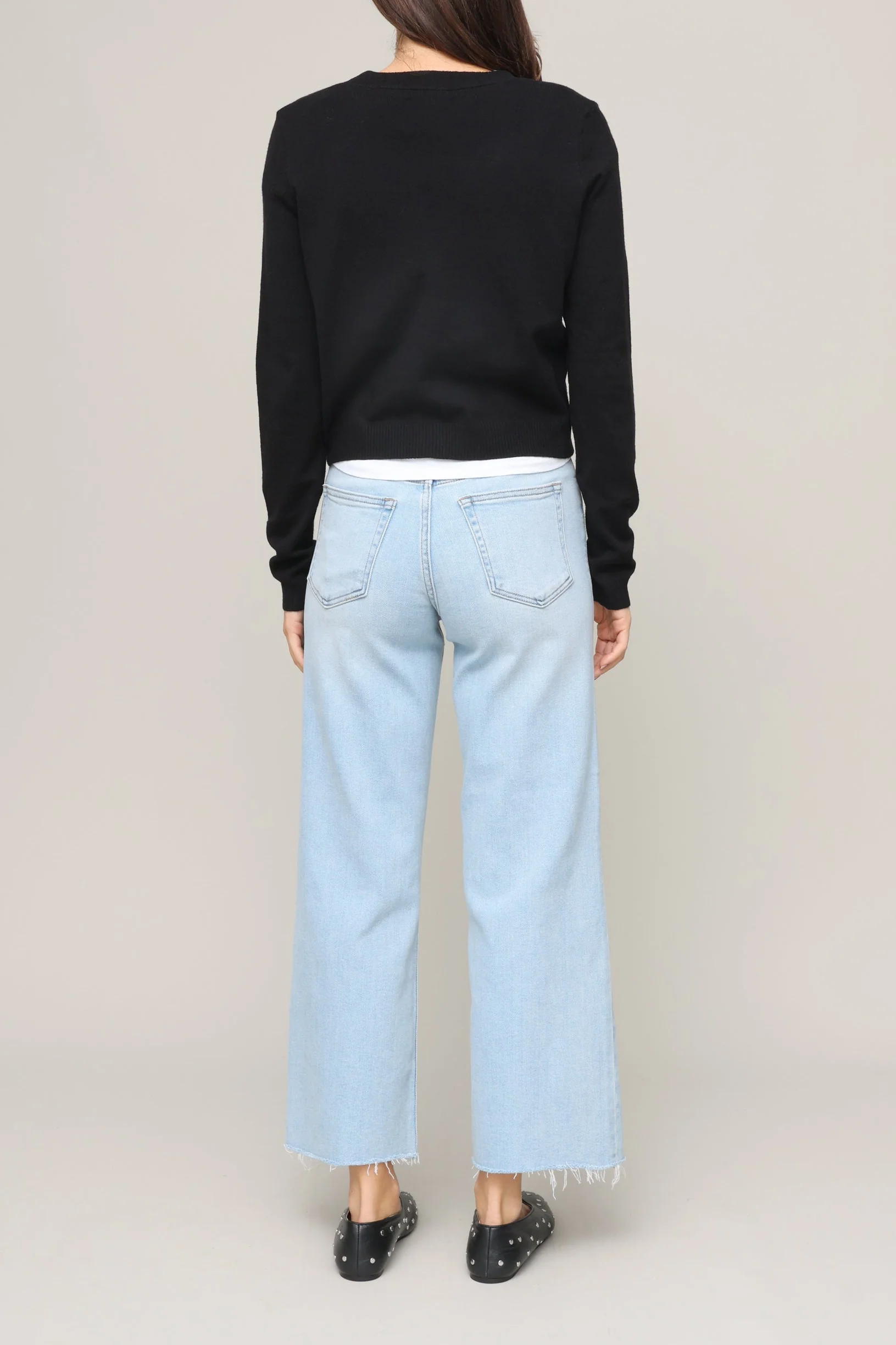 Slim Wide Leg Jeans - Image 4