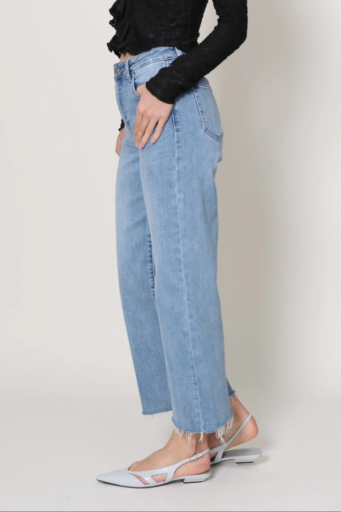 Slim Wide Leg Jeans - Image 7