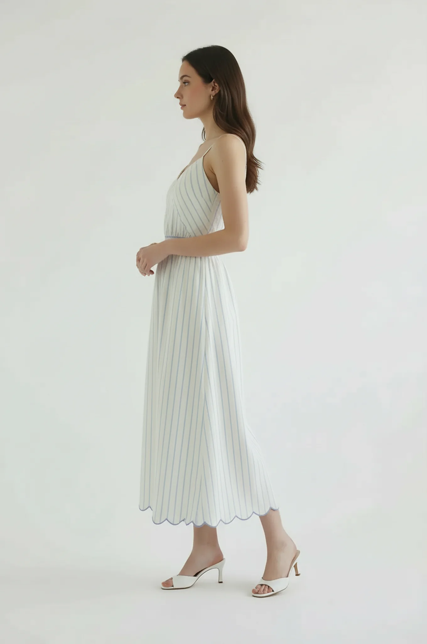 Sofie Stripe Poplin Dress - Image 3