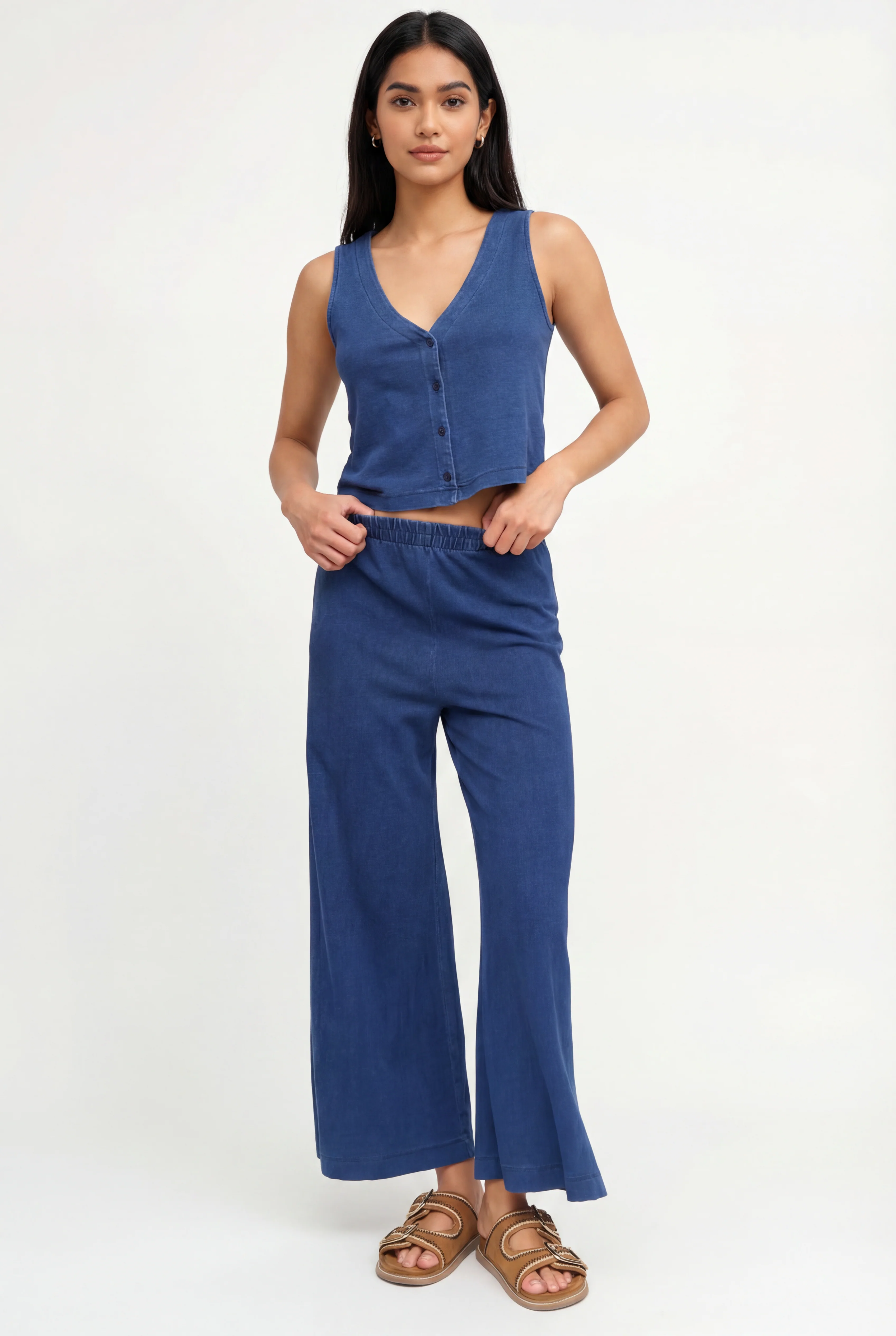 Solace Jersey Denim Top - Image 2