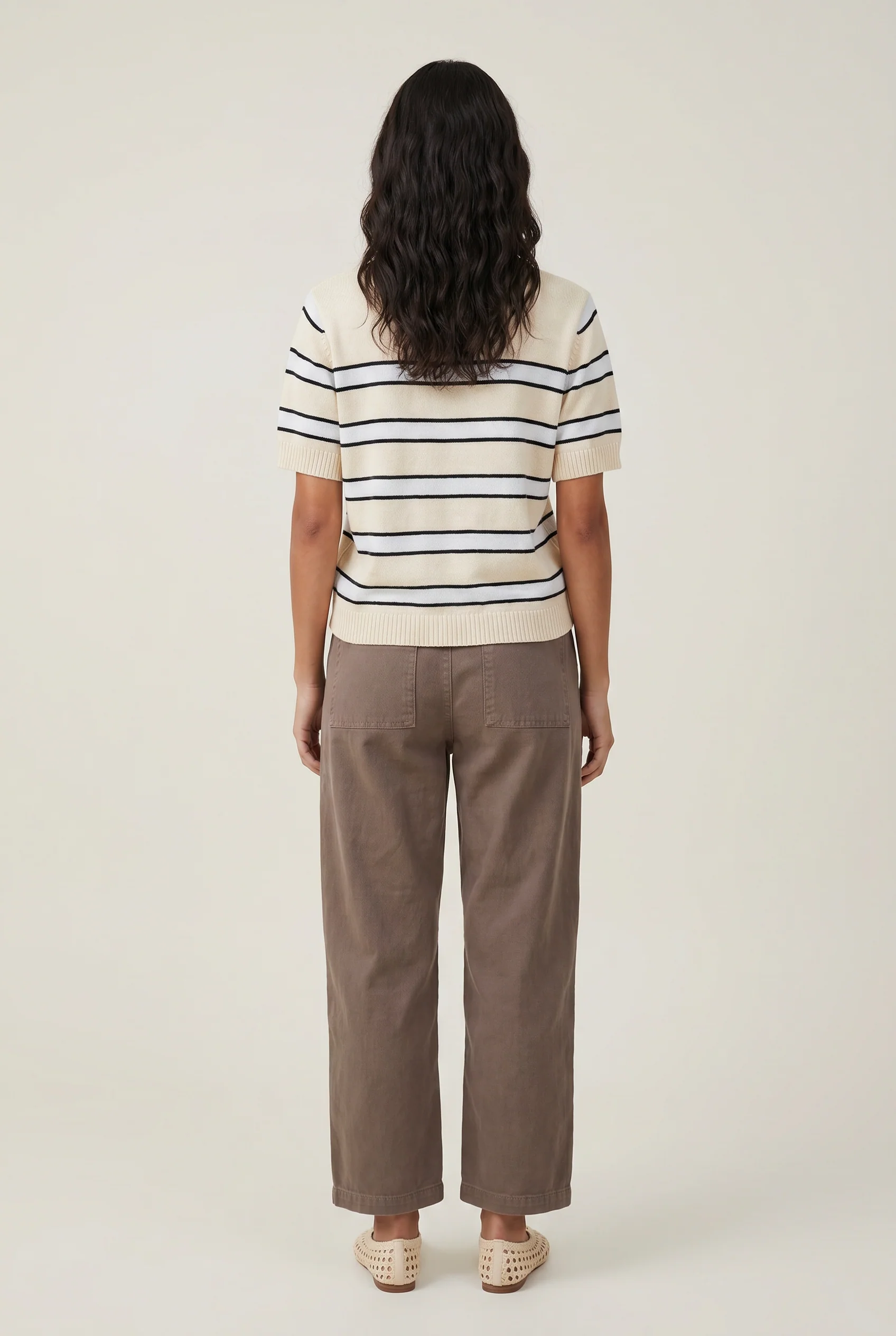 Flatiron Stripe Short Sleeve Sweater - Image 8