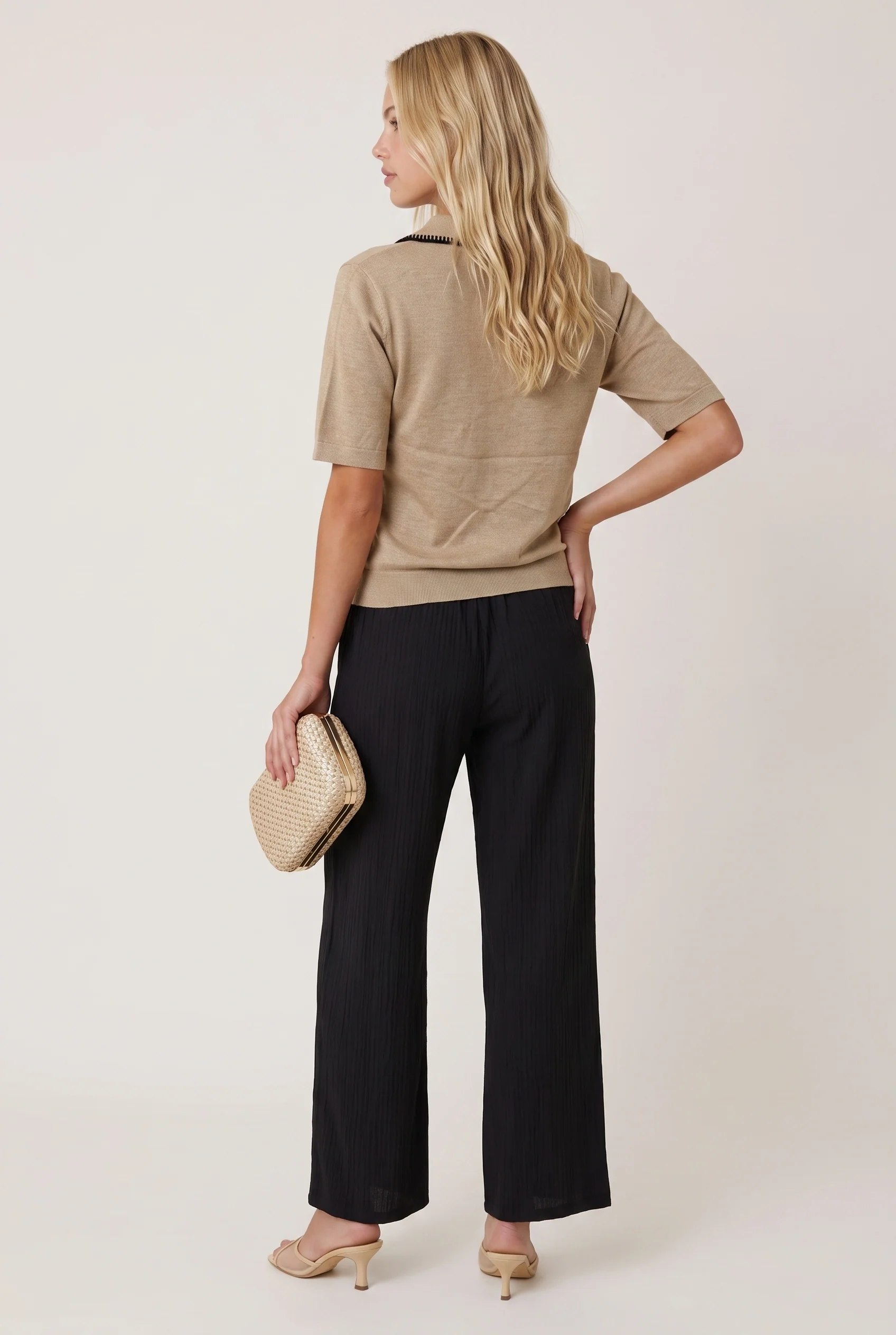 Whip Stitch Short Sleeve Polo - Image 4