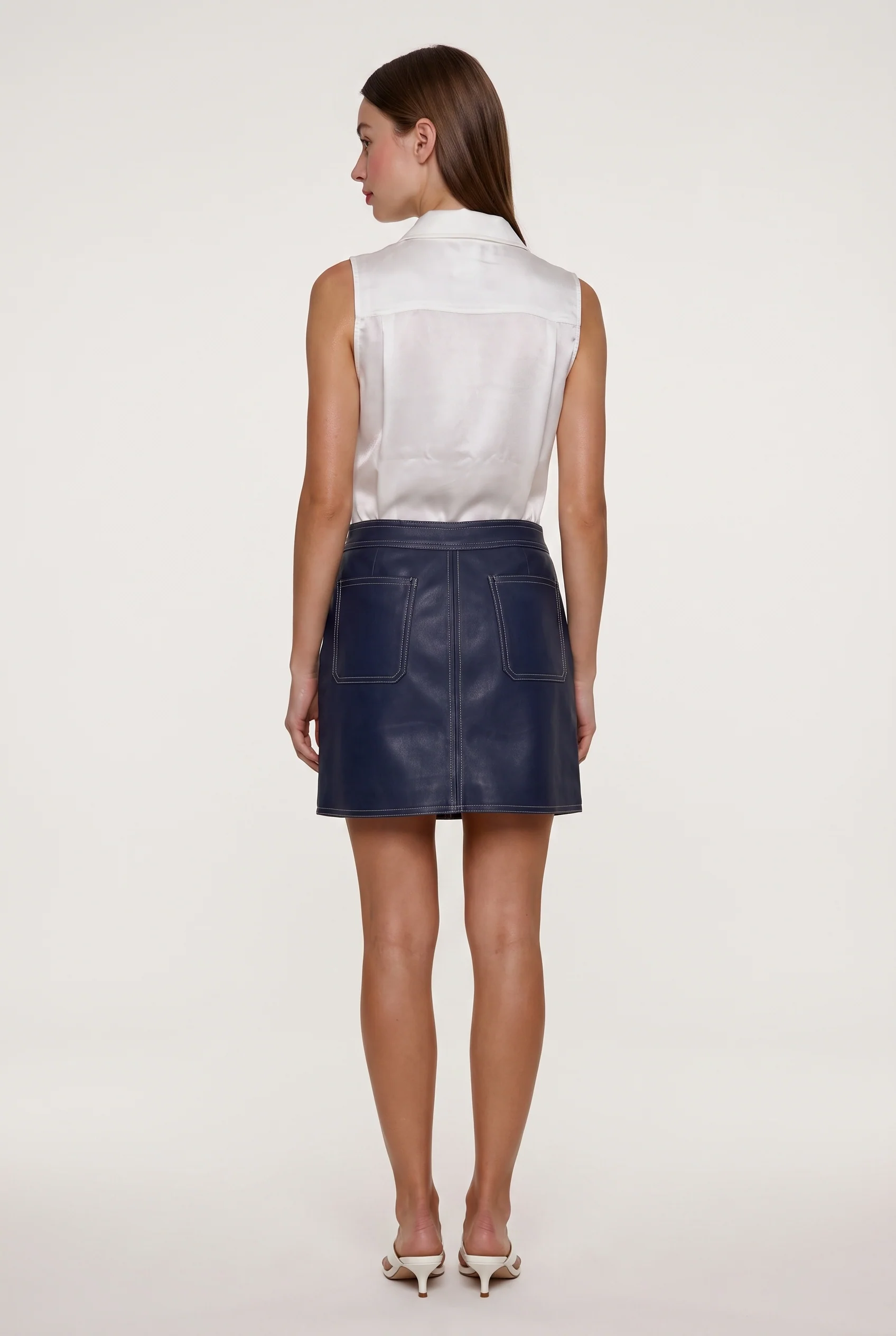 Zoe Pleather Skirt - Image 4